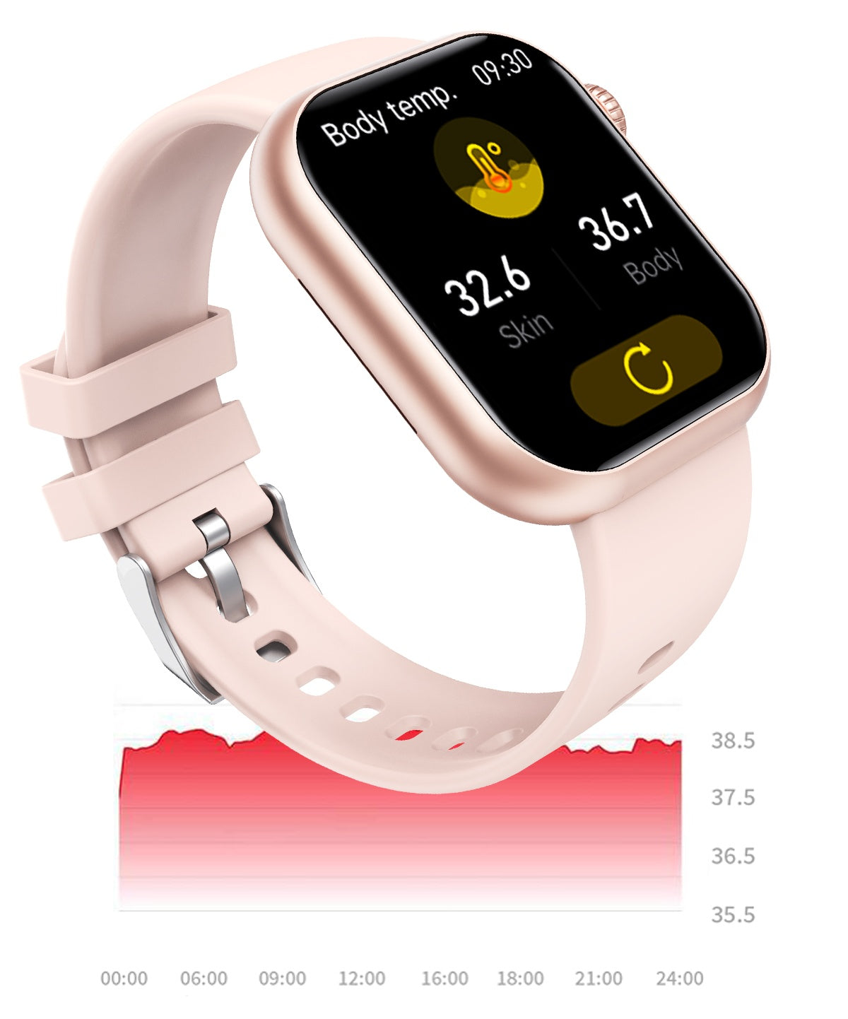 Bearscome BCF57 Blood Sugar Blood Pressure Heart Rate Blood oxygen Sleep Monitoring Waterproof Smartwatch 50 F57 15 e4736663 6391 48f7 b400 138035a08001