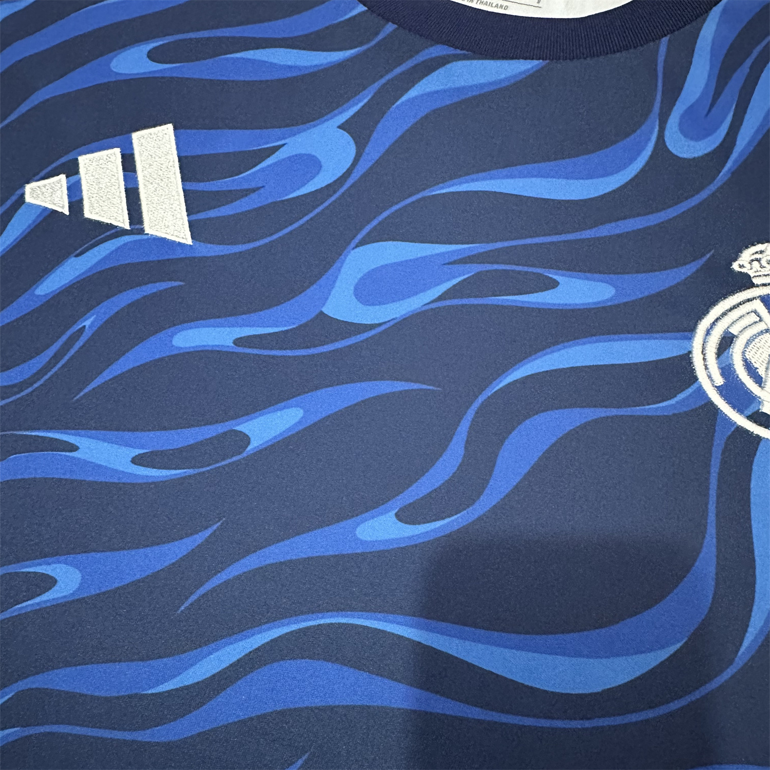 foot-Real Madrid 24-25 Blue Black Ripple Special Edition Jersey - Fans Version