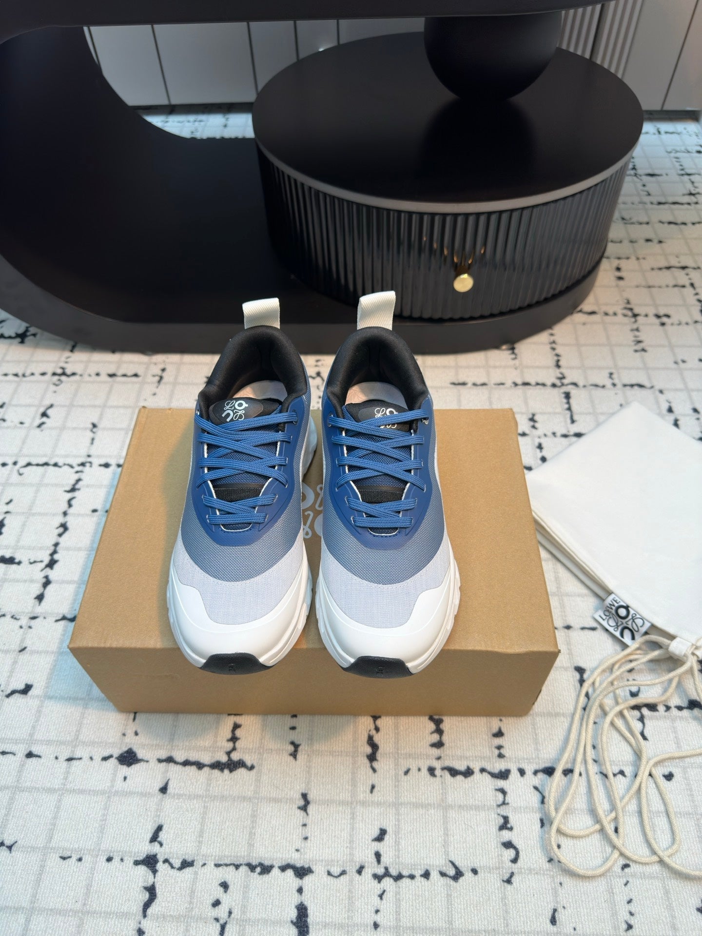 LW CLOUDTILT 2.0 SNEAKER WHITE AND BLUE POLYESTER、mysite、Cacoeks