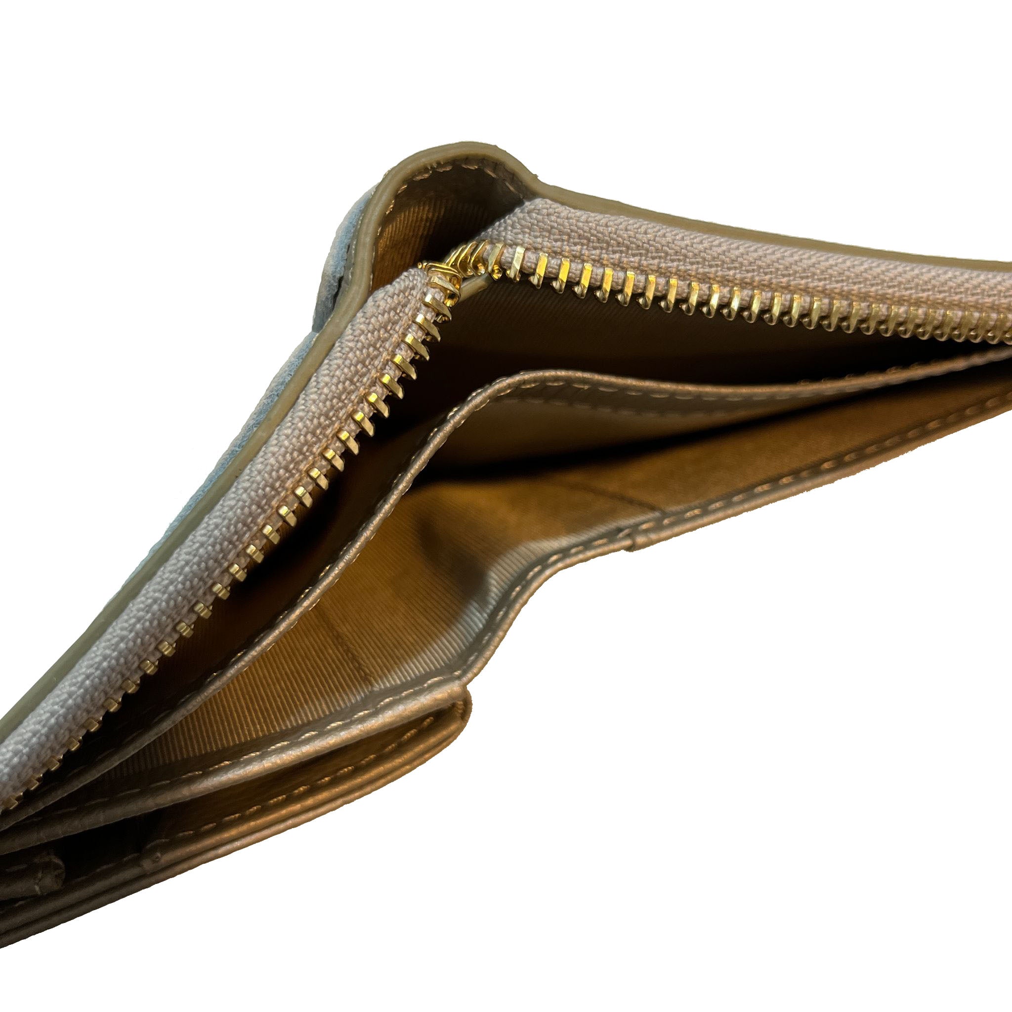 KAPITAL THUMBS UP BONE HAND ZIP WALLET  K2503XG523   Top Gold 