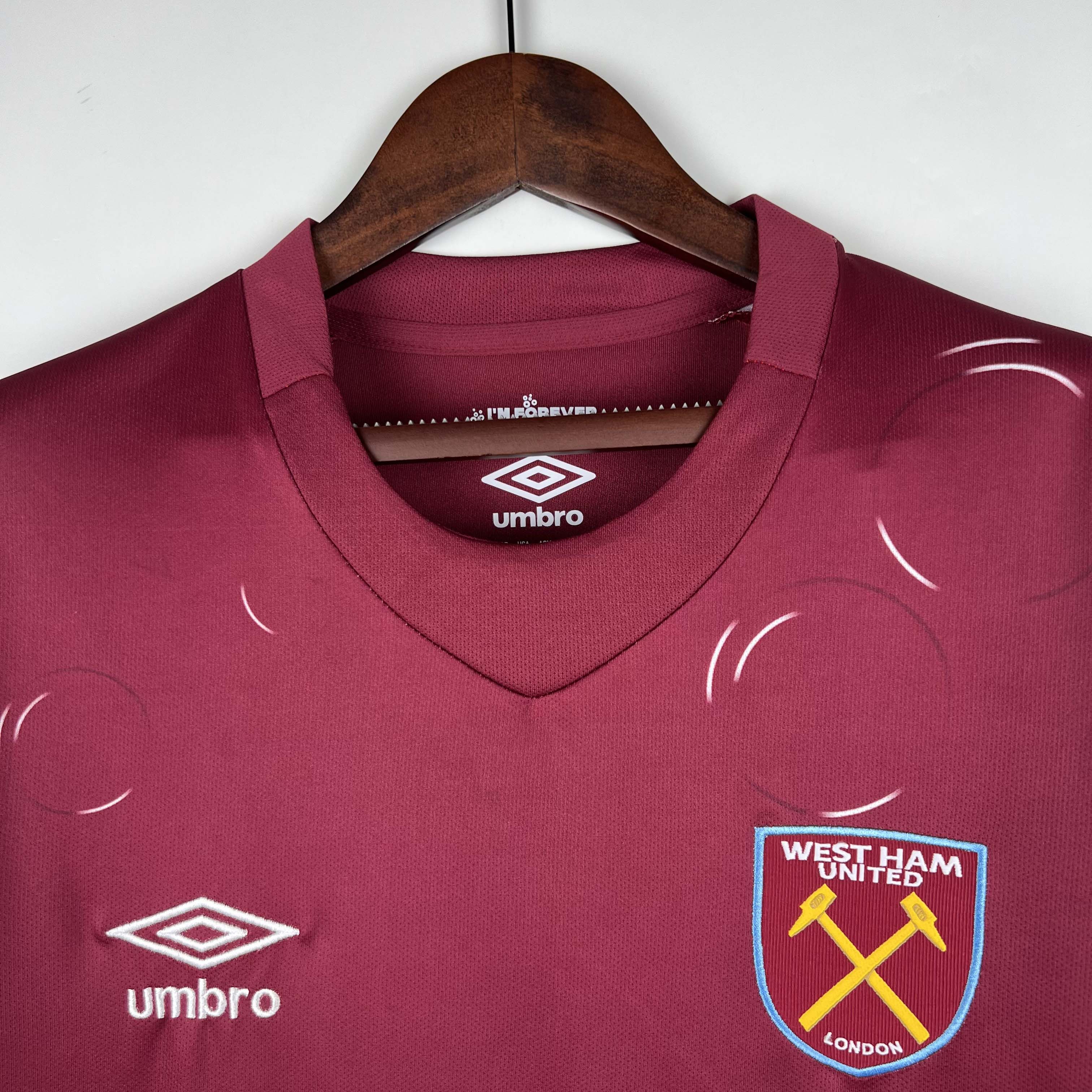 2023/2024 West Ham United Football Shirt Home 1:1 Thai Quality:football jersey mysite: unitedjerseyfootball 邓江浪:football