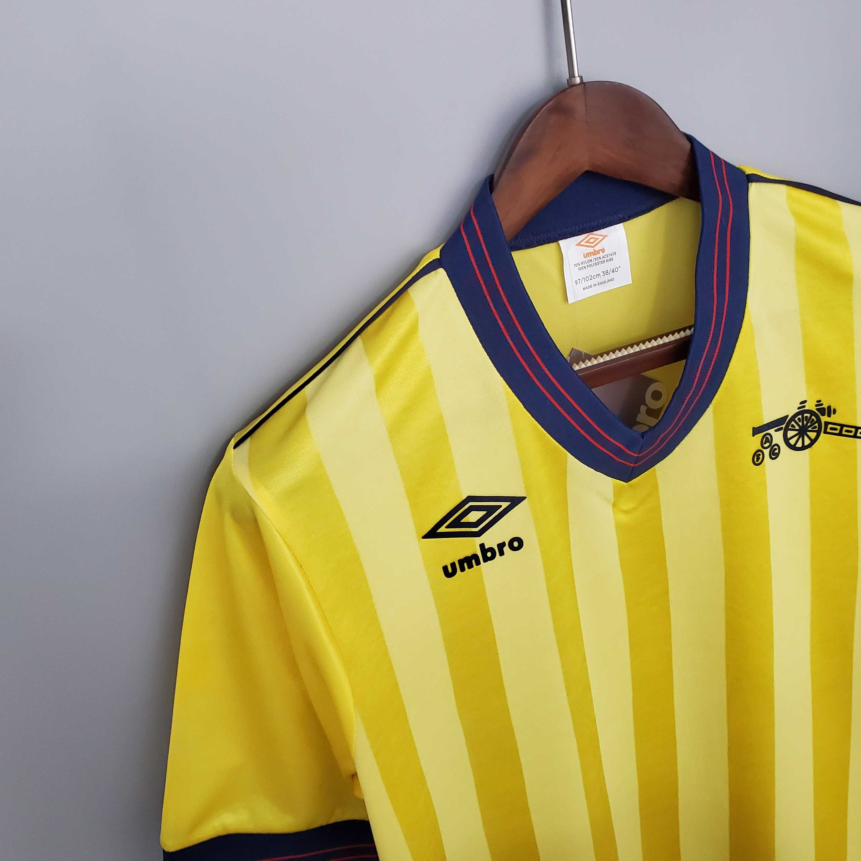 ManixJersey.com | Retro Arsenal 83-86 Away Jersey -Customize Name, Number and Patch | Worldwide Shipping
