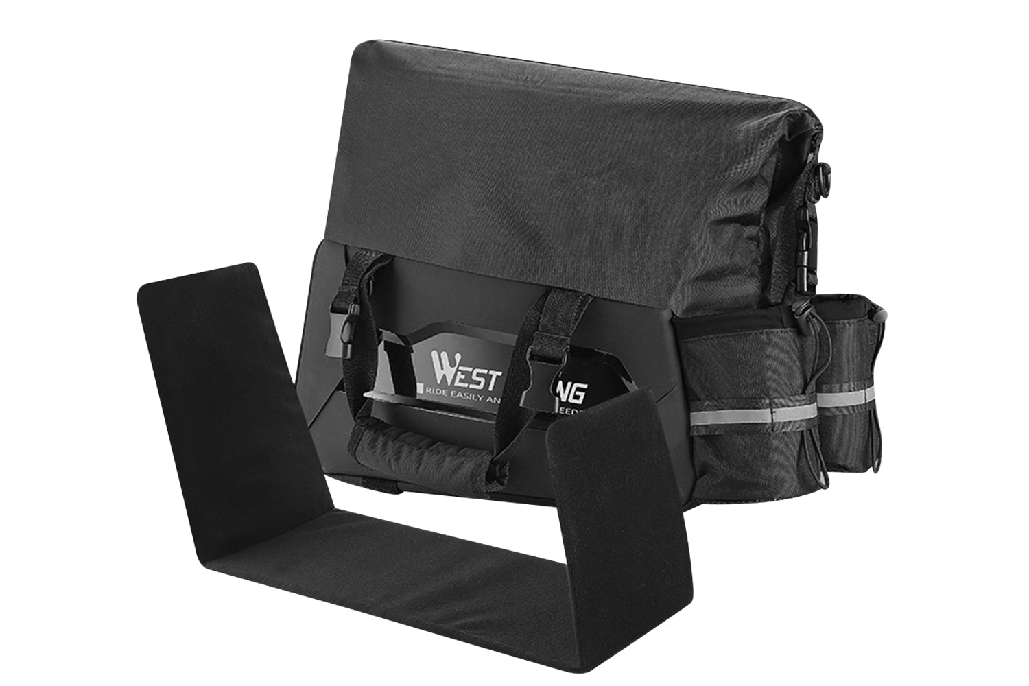 25L Hard Shell Rear Rack Bag with 2 Water Bottle Bags、mySite、bearsvspackers