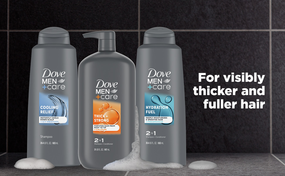 Dove Men+Care variants dripping lather