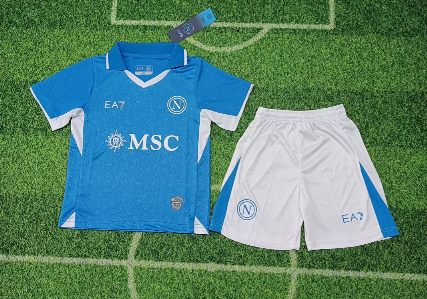 24/25 Naples Home Football Shirt Kids Size Suit-mysite Custom Football Kit- Nextkits