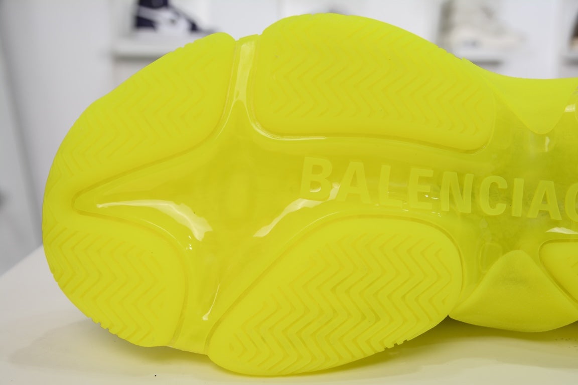 Balenciaga Triple S Clear Sole Sneaker Fluo Yellow White、mysite、Cacoeks