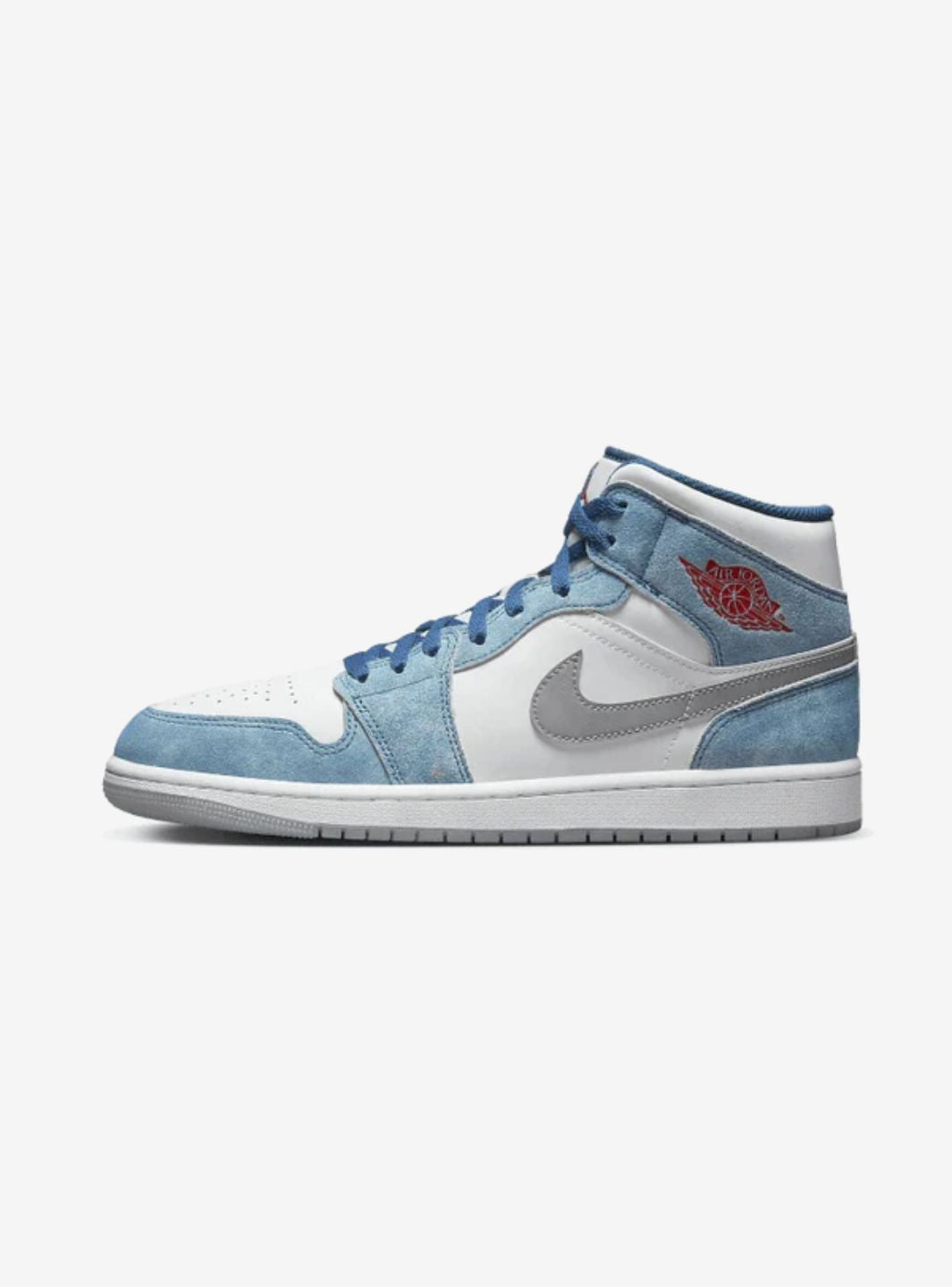 Air Jordan 1 Mid SE French Blue Light Steel、JORDAN、Cacoeks