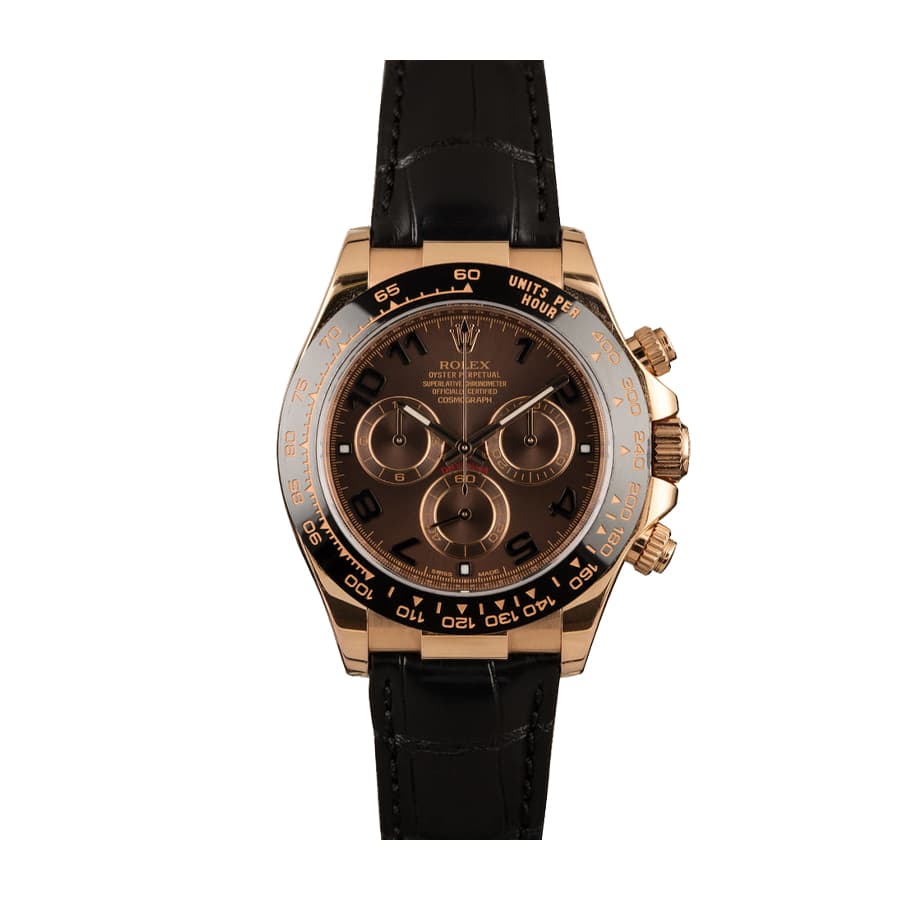 Rolex Daytona Cosmograph 116515LNBR Rose Gold Black Dial Replica-fasswatch