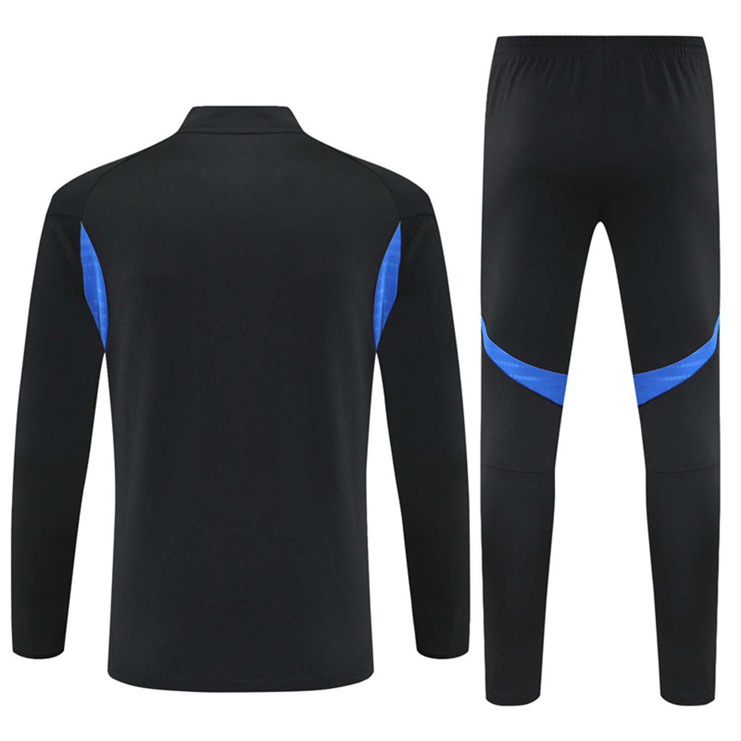 UltraTrikot-Manchester United 25-26 Kid Long Sleeves Training Set - Black Top & Black Pants