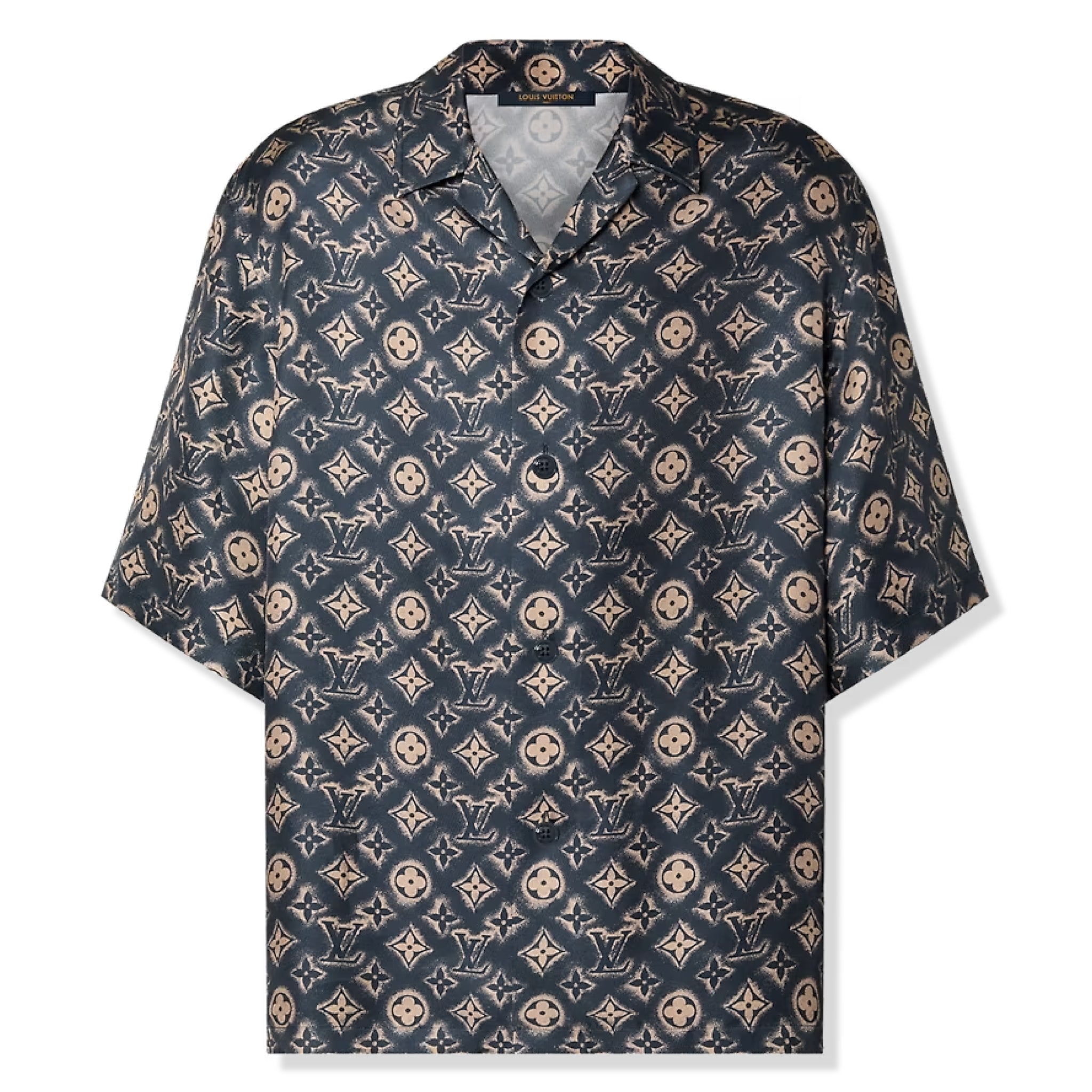 Louis Vuitton Monogram Silk Short Sleeved Shirt、mysite、Cacoeks