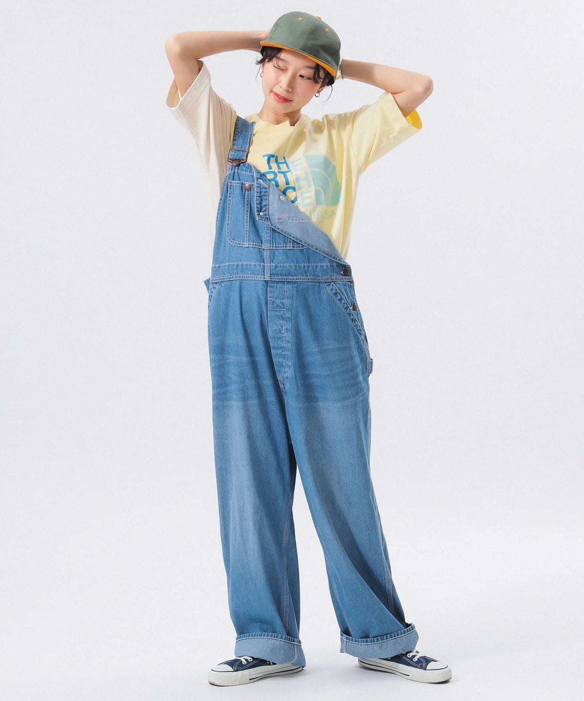 BEAMS x THE NORTH FACE PURPLE LABEL Asymmetric Logo T-shirt 25SS