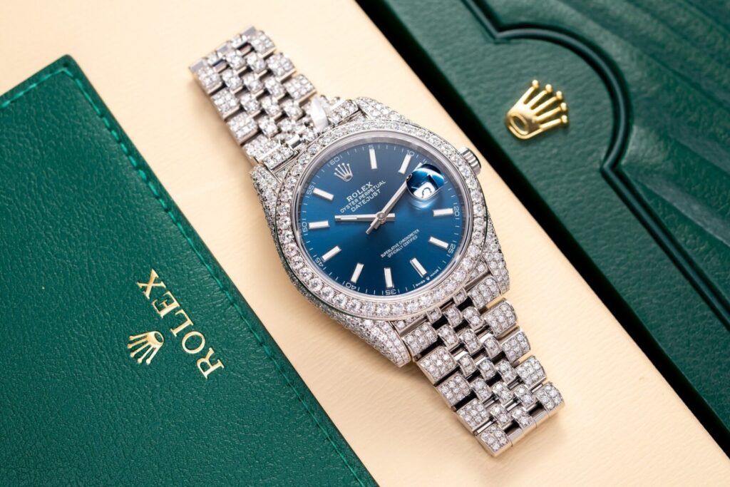 Đồng Hồ Rolex DateJust 126334 Độ Full Kim Cương Moissanite 41mm (1)