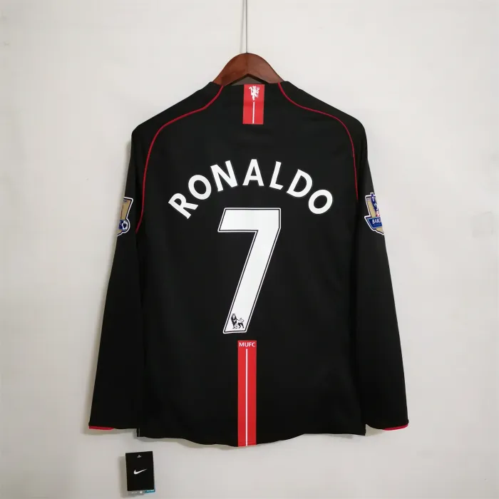 2007/2008 Retro Long Sleeve Manchester United Third Away Football Shirt 1:1 Thai Quality:football jersey mysite: unitedjerseyfootball 邓江浪:football