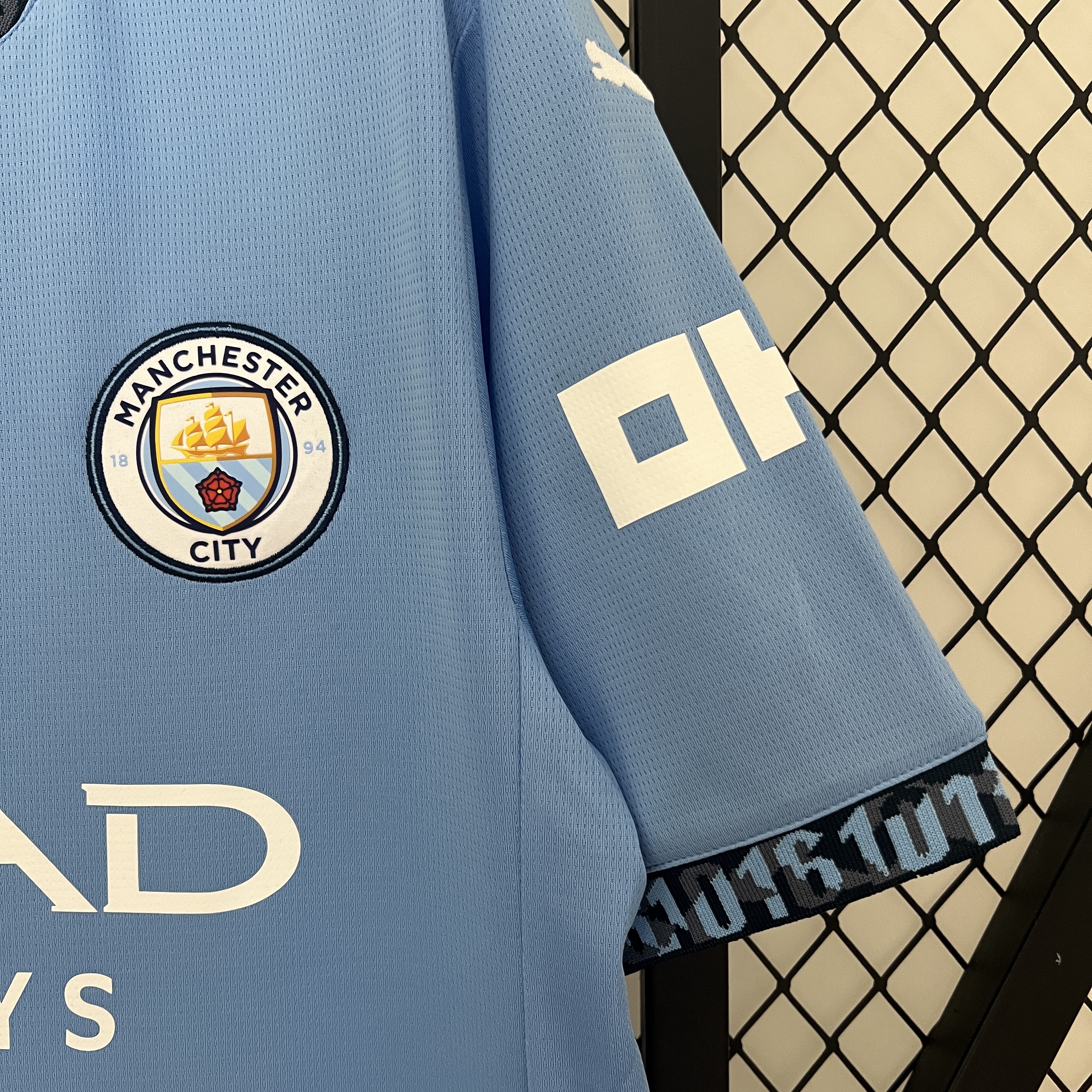 ManixJersey.com | Manchester City 24-25 Home Stadium Jersey - Fans Version -Customize Name, Number and Patch | Worldwide Shipping