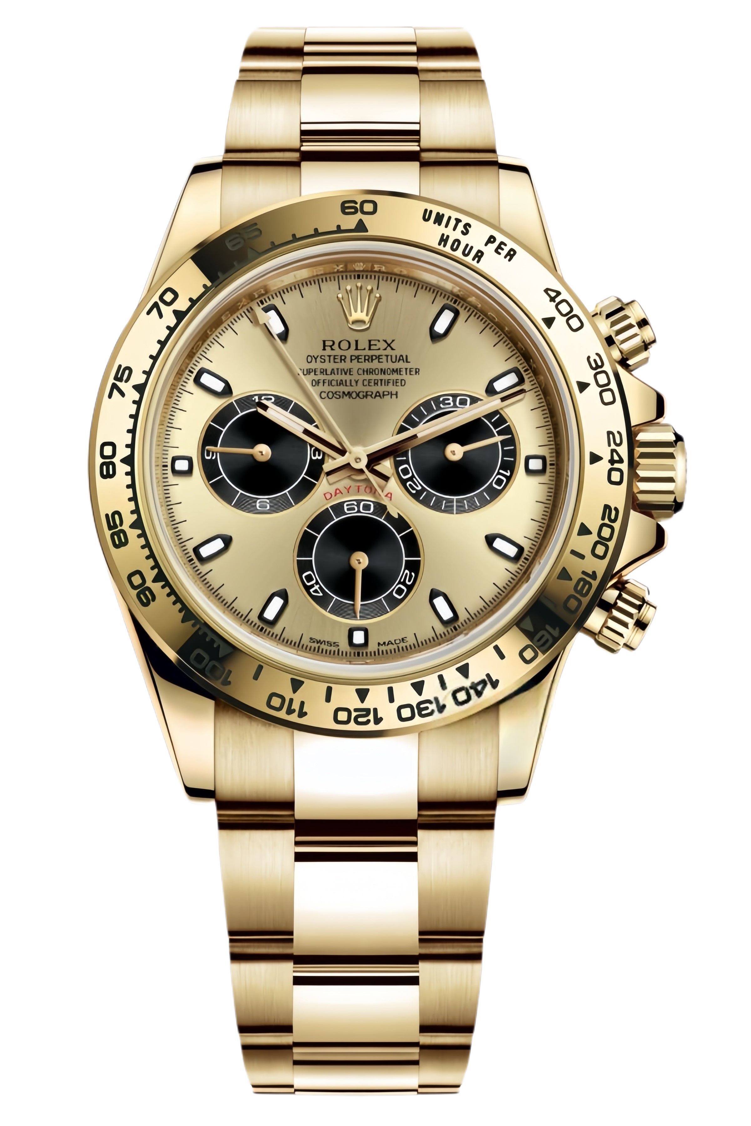 Rolex Daytona Green Dial Super Clone Swiss Replica Watch Yellow Gold Ref M116508-0014 Swiss Movement