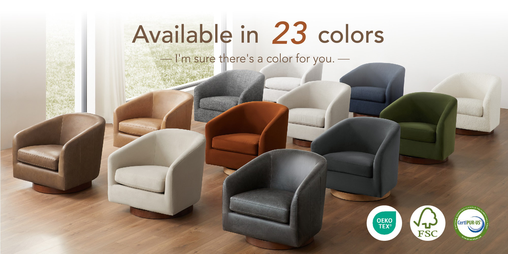 Bennett Swivel Barrel Chair