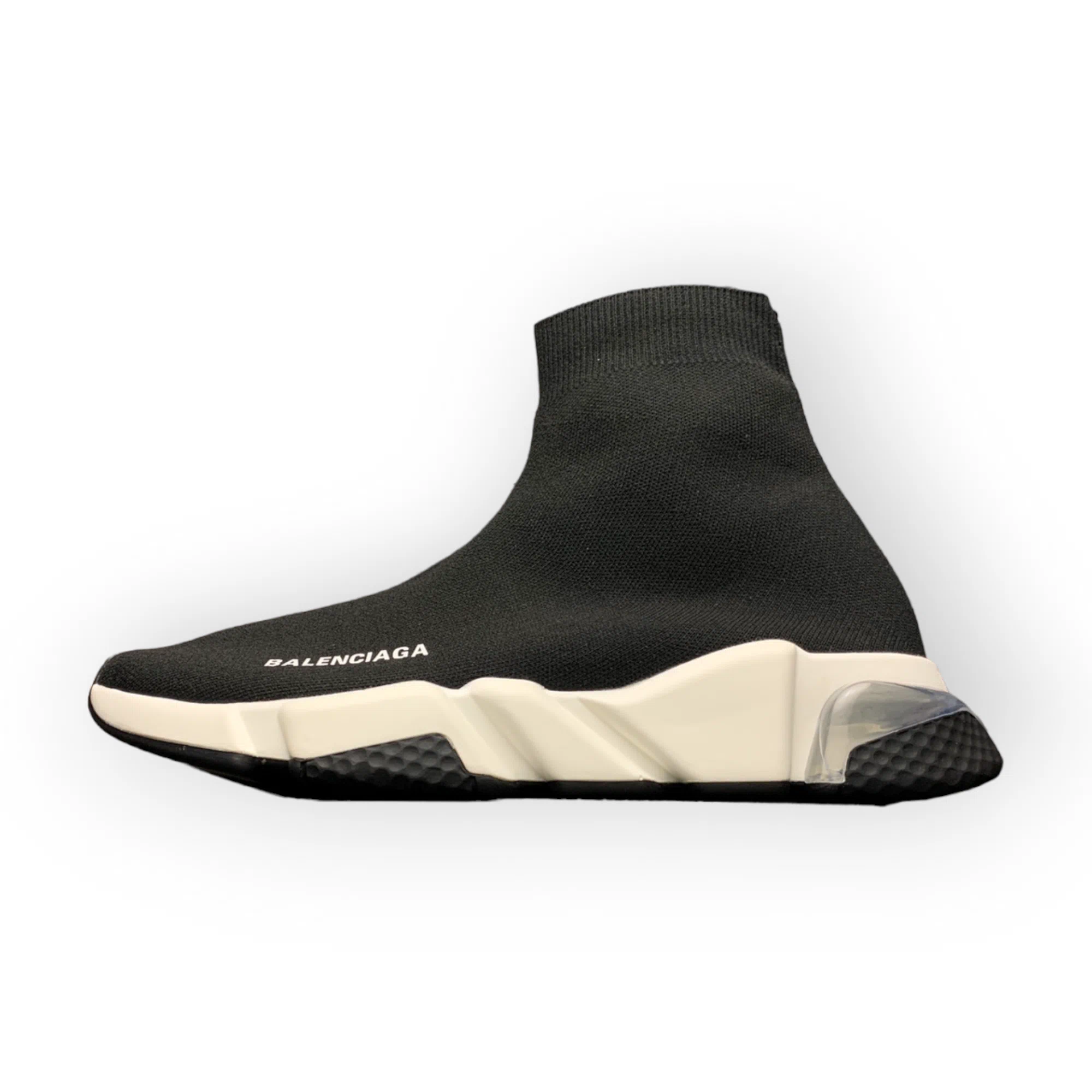 Balenciaga Speed Claer Sole Trainer in Black White、mysite、Cacoeks