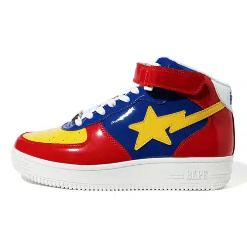 BAPESTA Red Mid Shoes、mysite、Cacoeks