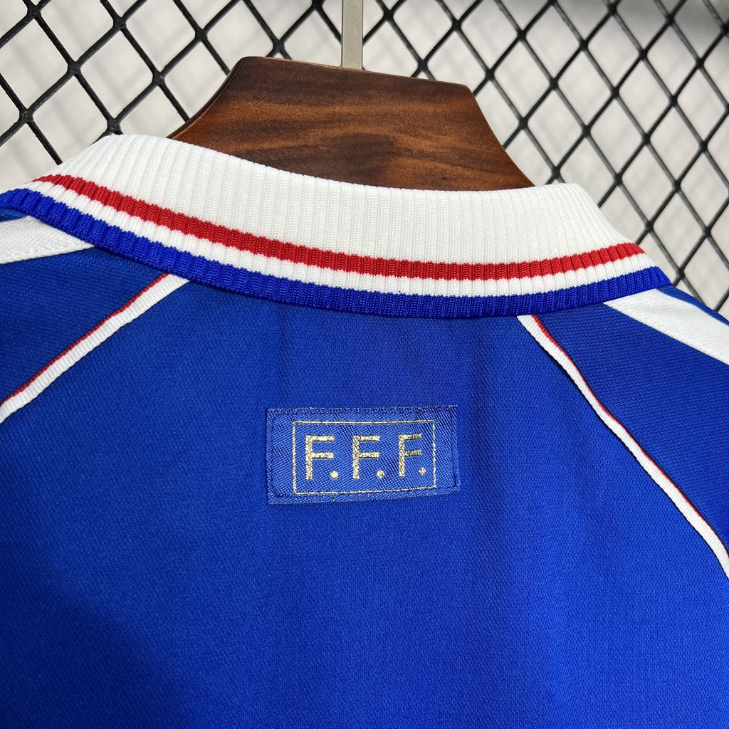 Higojerseys-Retro France 1998 Home Stadium Jersey