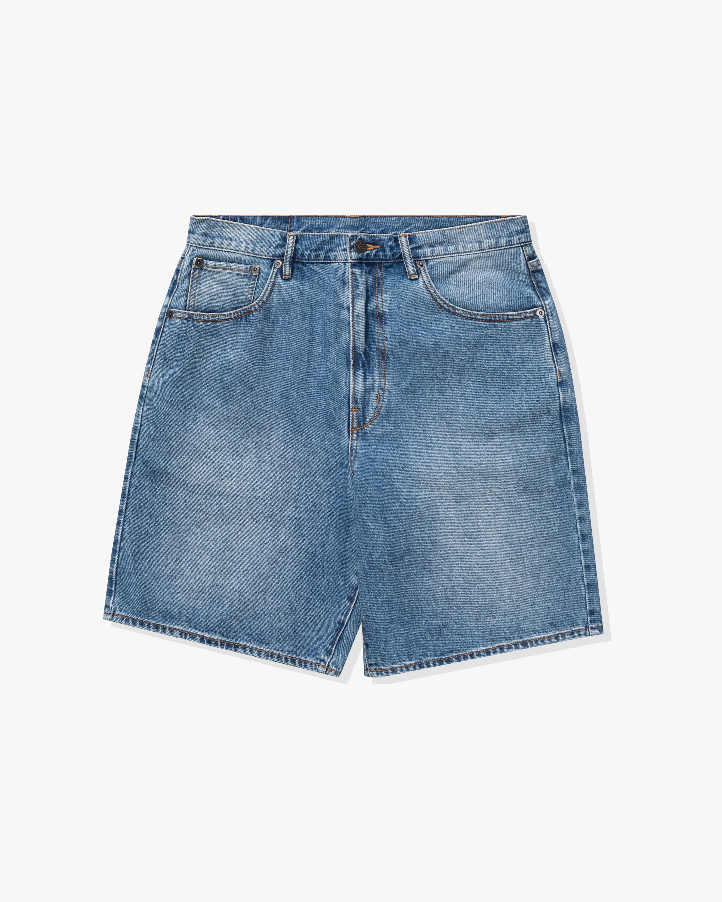 UNDEFEATED 5-POCKET DENIM SHORT - MEDIUM BLUE