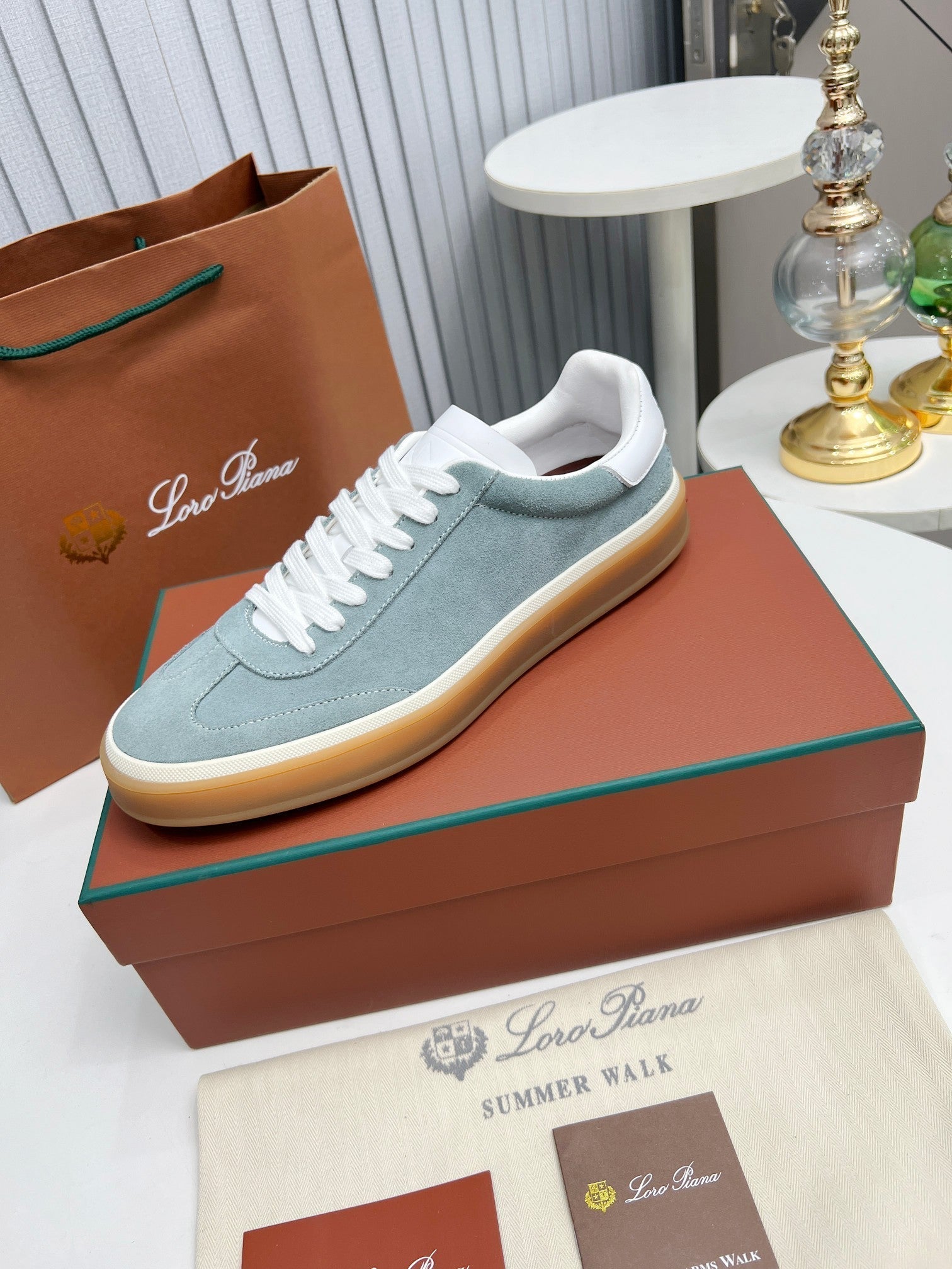 LP TENNIS WALK SNEAKERS STONE SUEDE、mysite、Cacoeks