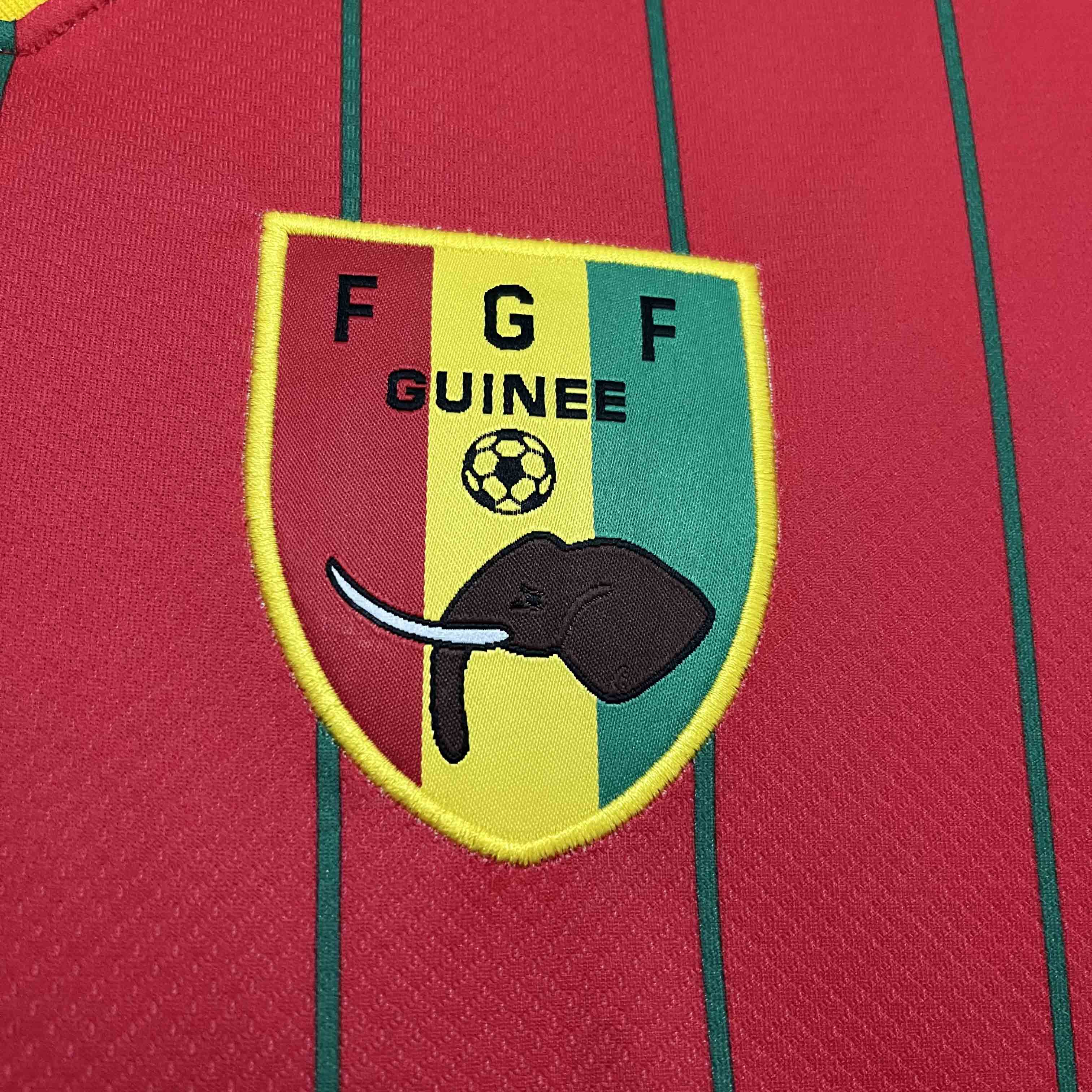 ManixJersey.com | Guinea 2024 Home Stadium Jersey - Fans Version -Customize Name, Number and Patch | Worldwide Shipping