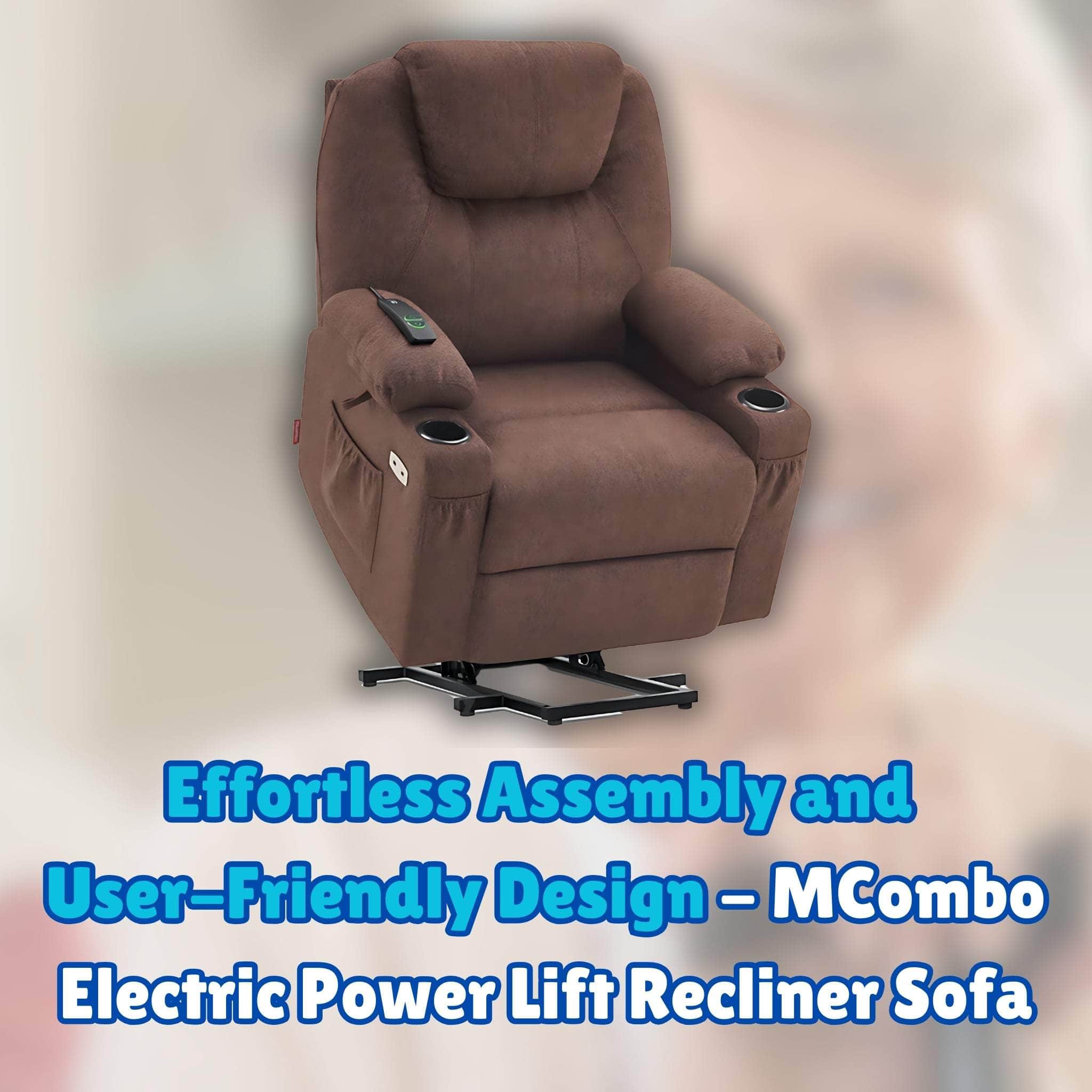 Effortless Assembly and User-Friendly Design - MCombo Electric Power Lift Recliner Chair Sofa