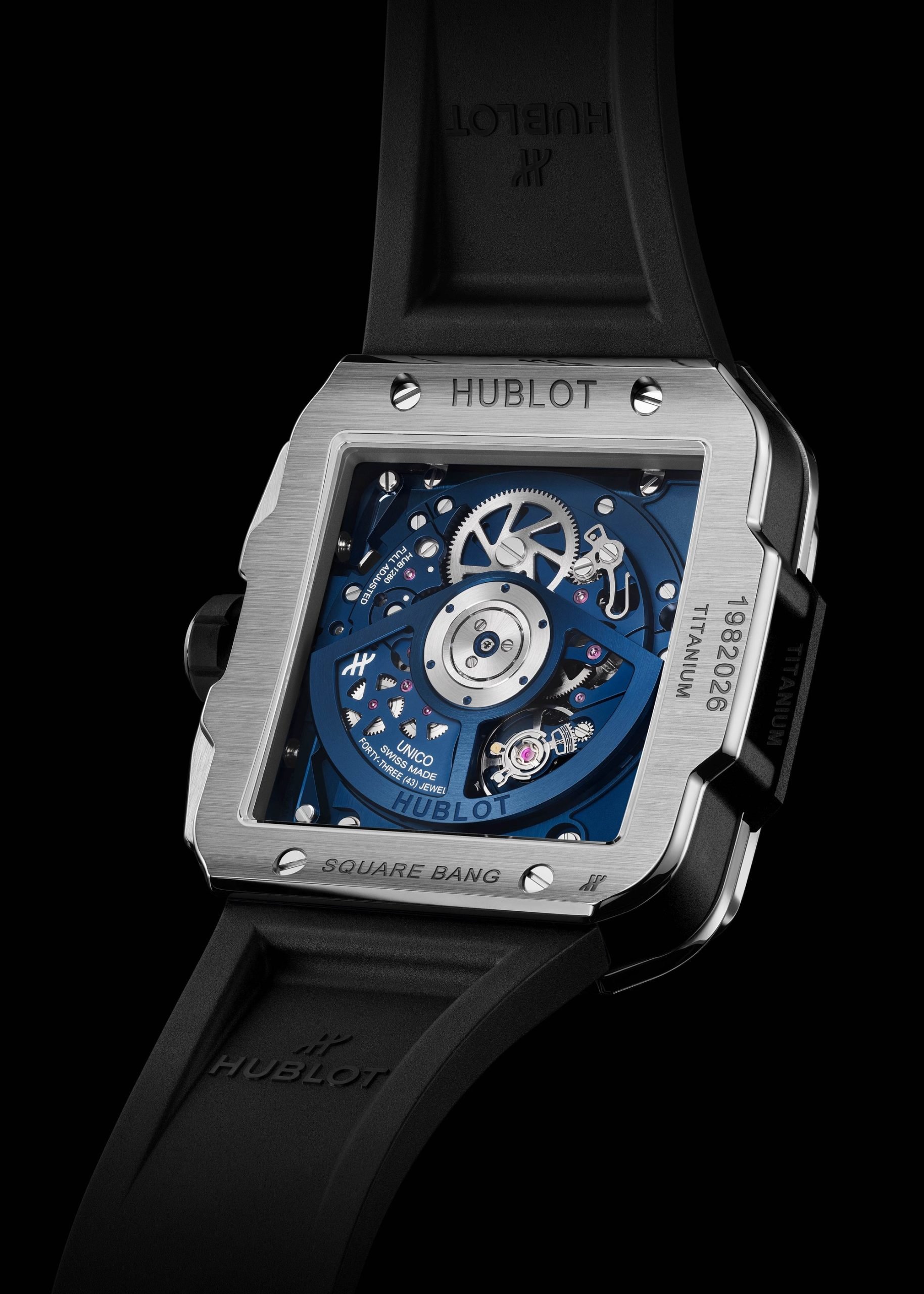 Hublot Square Bang Unico Titanium Blue