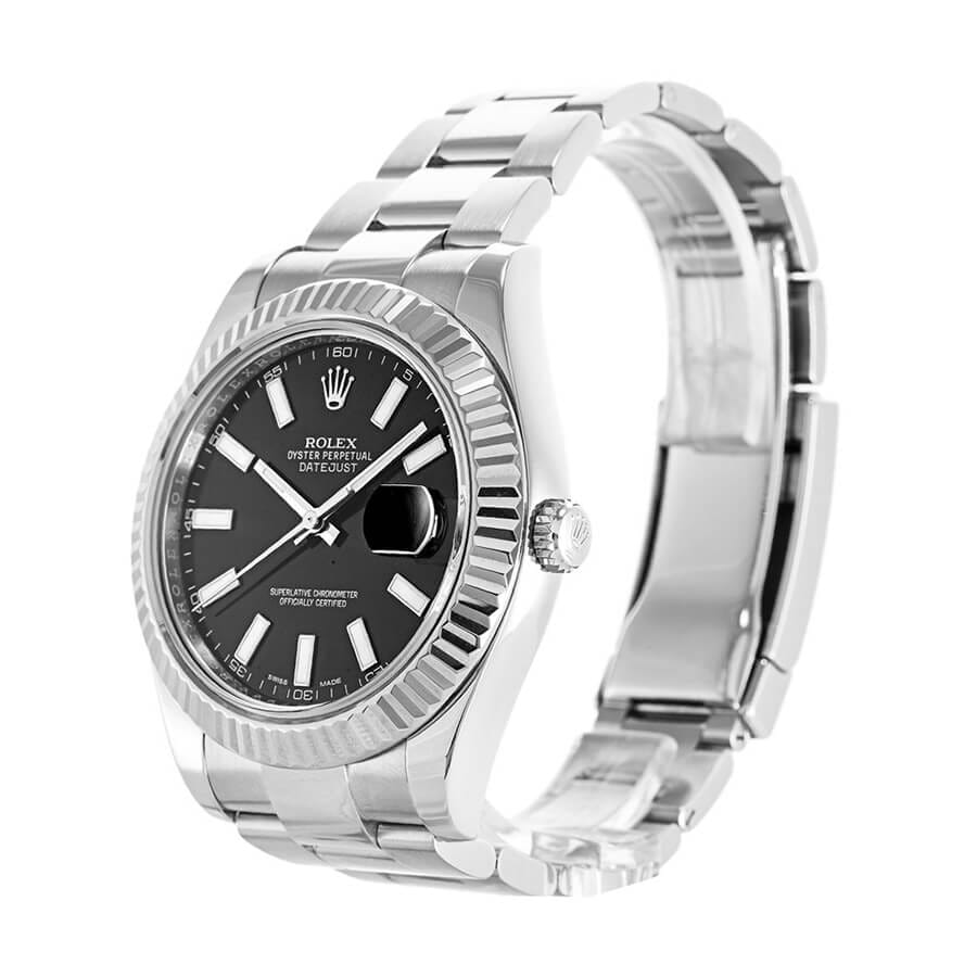 Rolex Datejust 116334BKSO Automatic Black Dial Replica-fasswatch