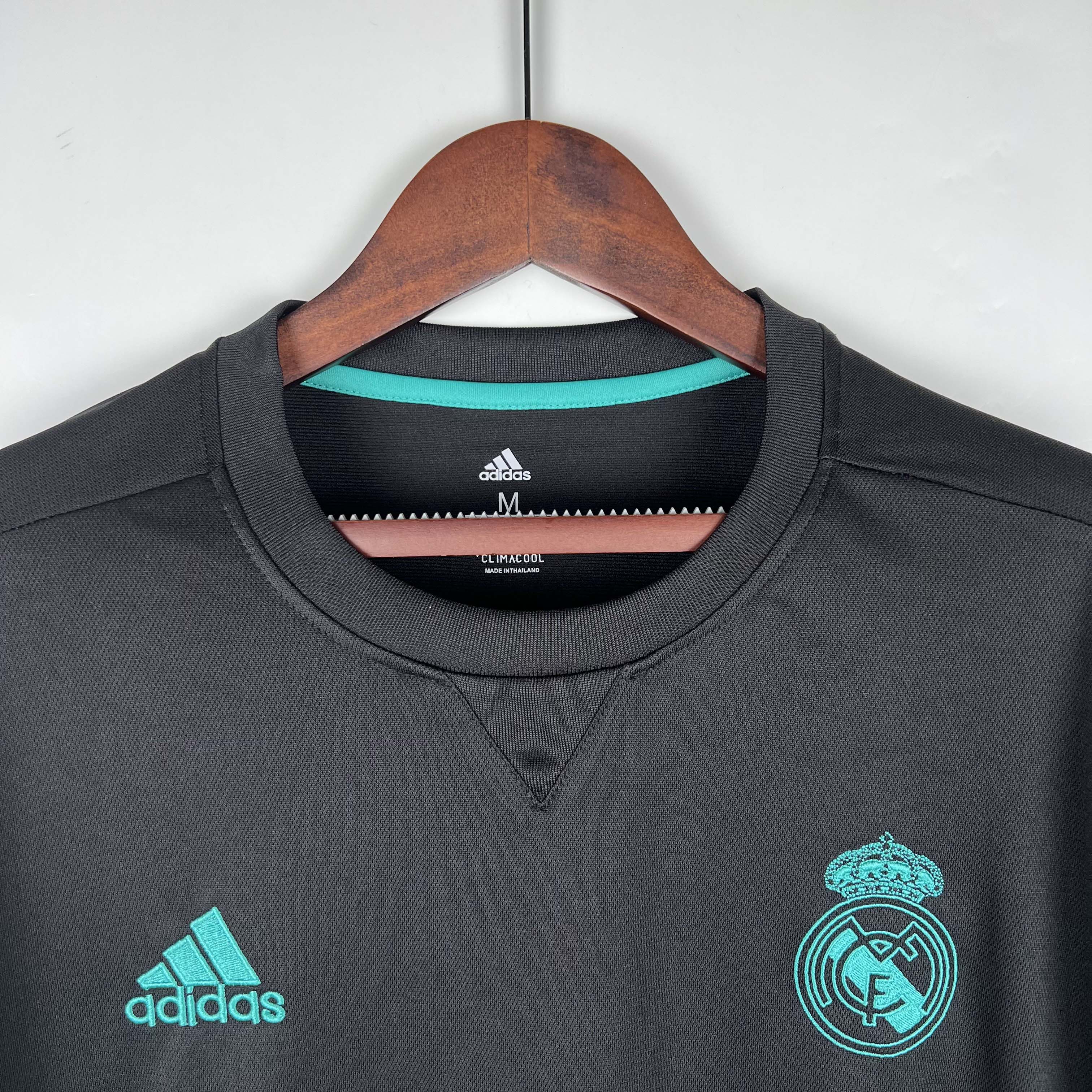 2017/2018 Retro Long Sleeve Real Madrid Away Football Shirt1:1 Thai Quality:football jersey mysite: unitedjerseyfootball 邓江浪:football