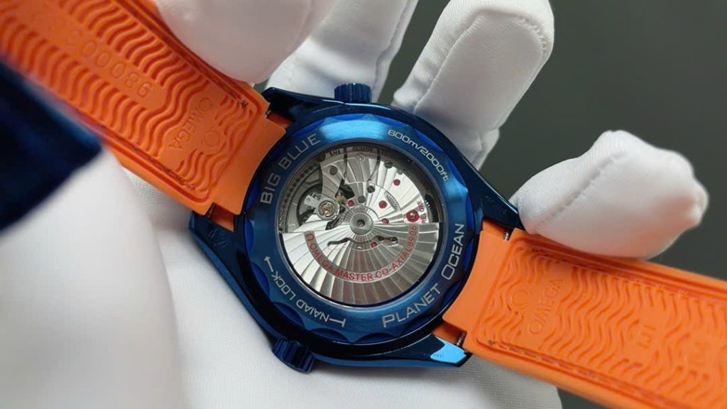 Đồng Hồ Omega Seamaster Planet Ocean Replica 11 Màu Xanh Blue Dây Cao Su Nhà Máy VS 45 (2)
