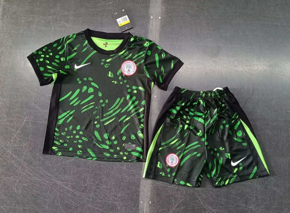 24/25 Nigeria Away Football Shirt Kids Size Suit-mysite Custom Football Kit- Nextkits