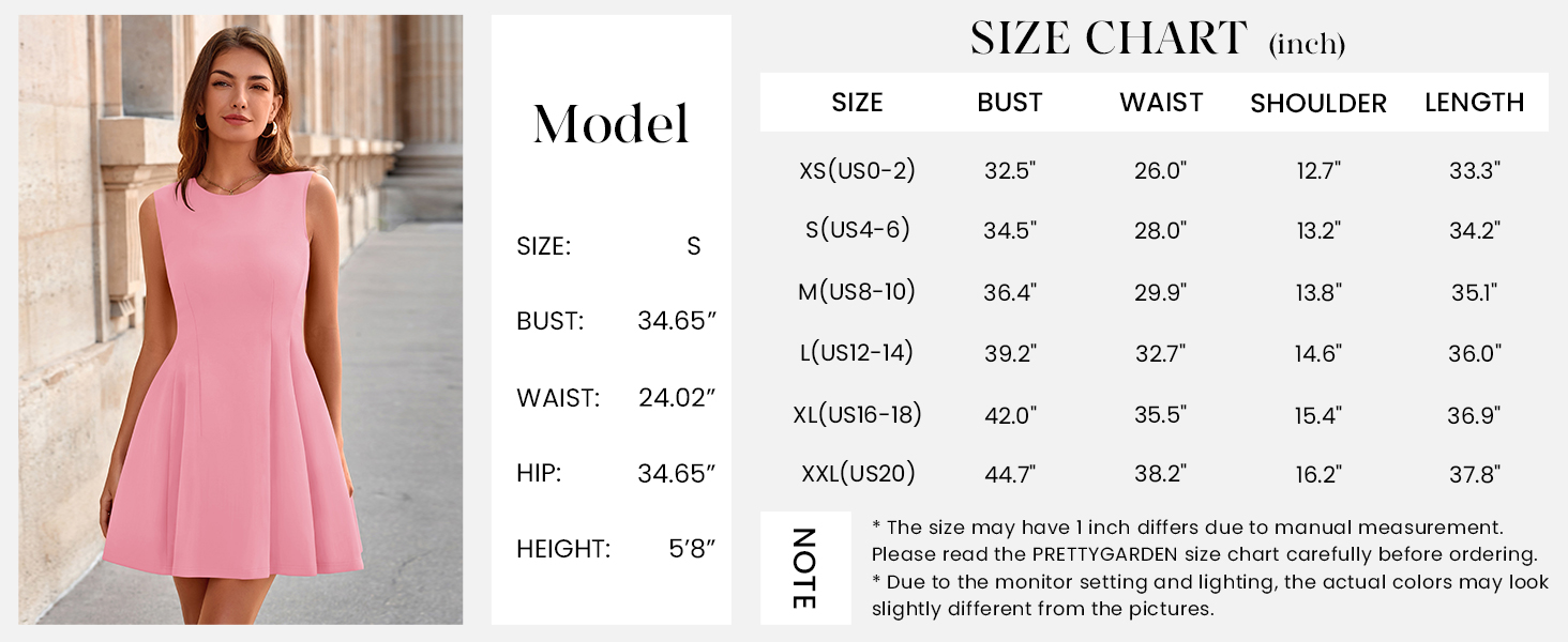 PRETTYGARDEN Sleeveless Dress for Women