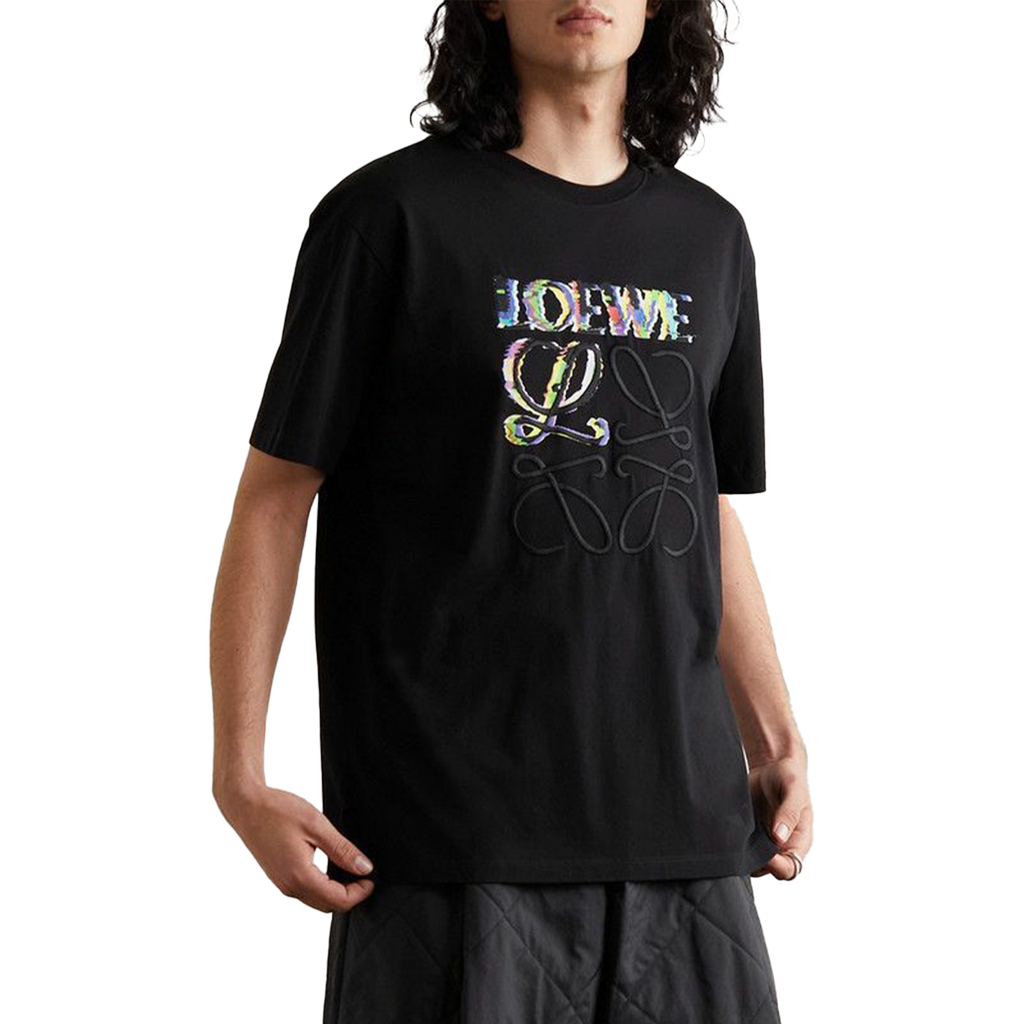 Loewe Glitch Anagram T-Shirt Black、mysite、Cacoeks
