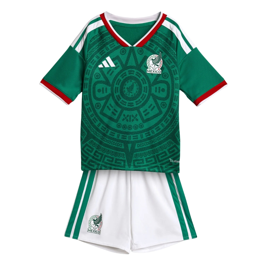 Kids Kit Mexico Home Fan Jersey Shirt 2026 World Cup-mysite Custom Football Kit- Nextkits