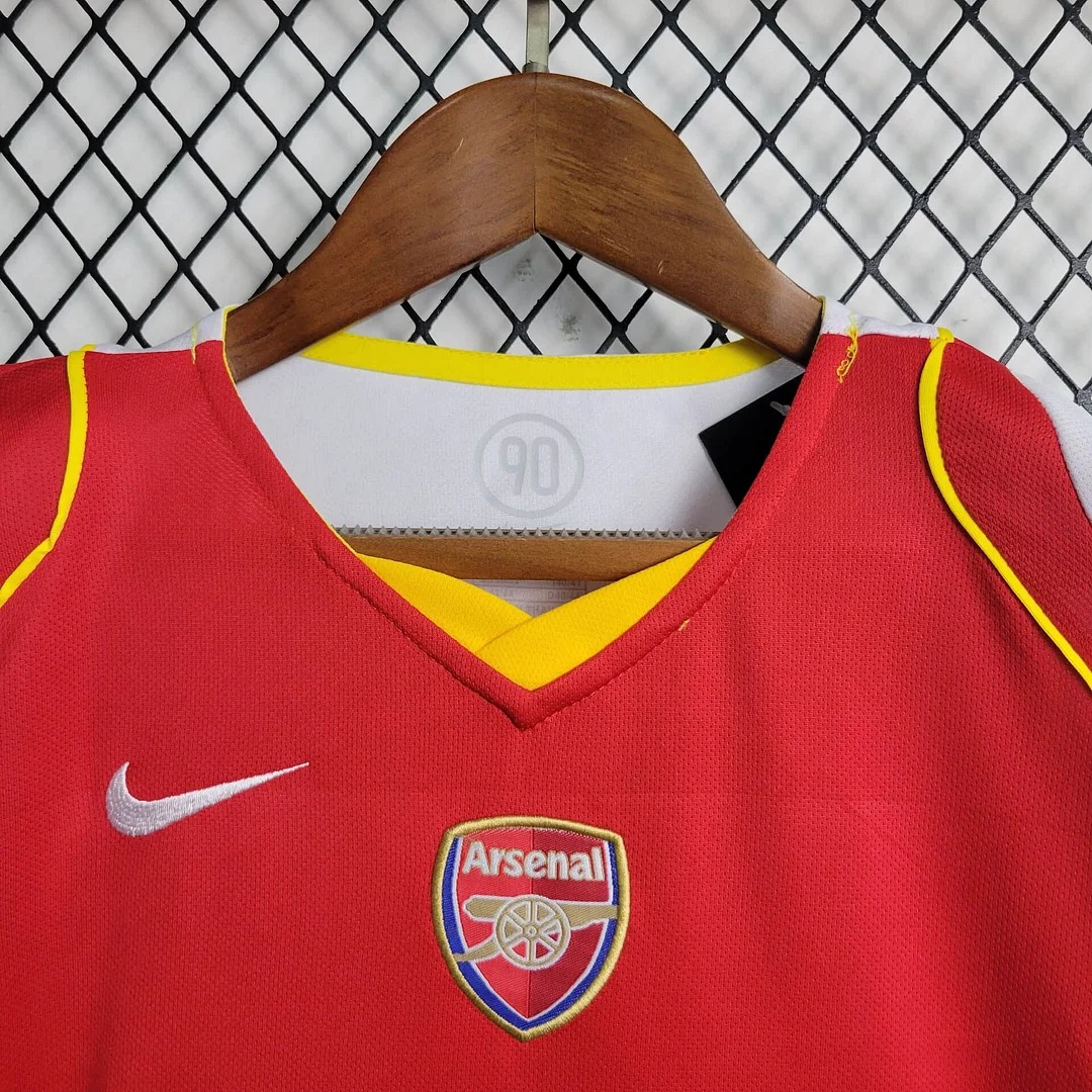 Higojerseys-Retro Arsenal 2004-05 Home Stadium Kids Kit