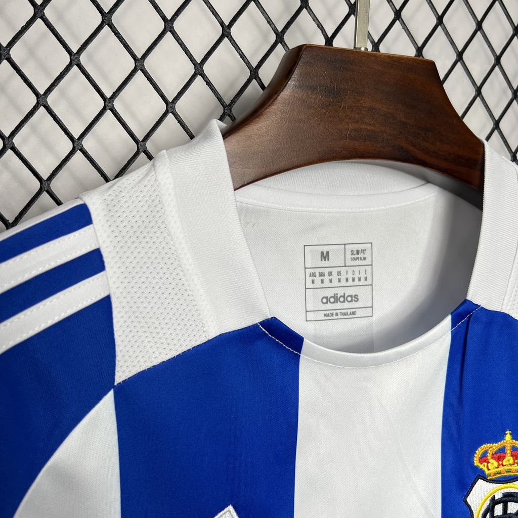 ManixJersey.com | Real Club Recreativo de Huelva 24-25 Home Stadium Jersey - Fans Version -Customize Name, Number and Patch | Worldwide Shipping