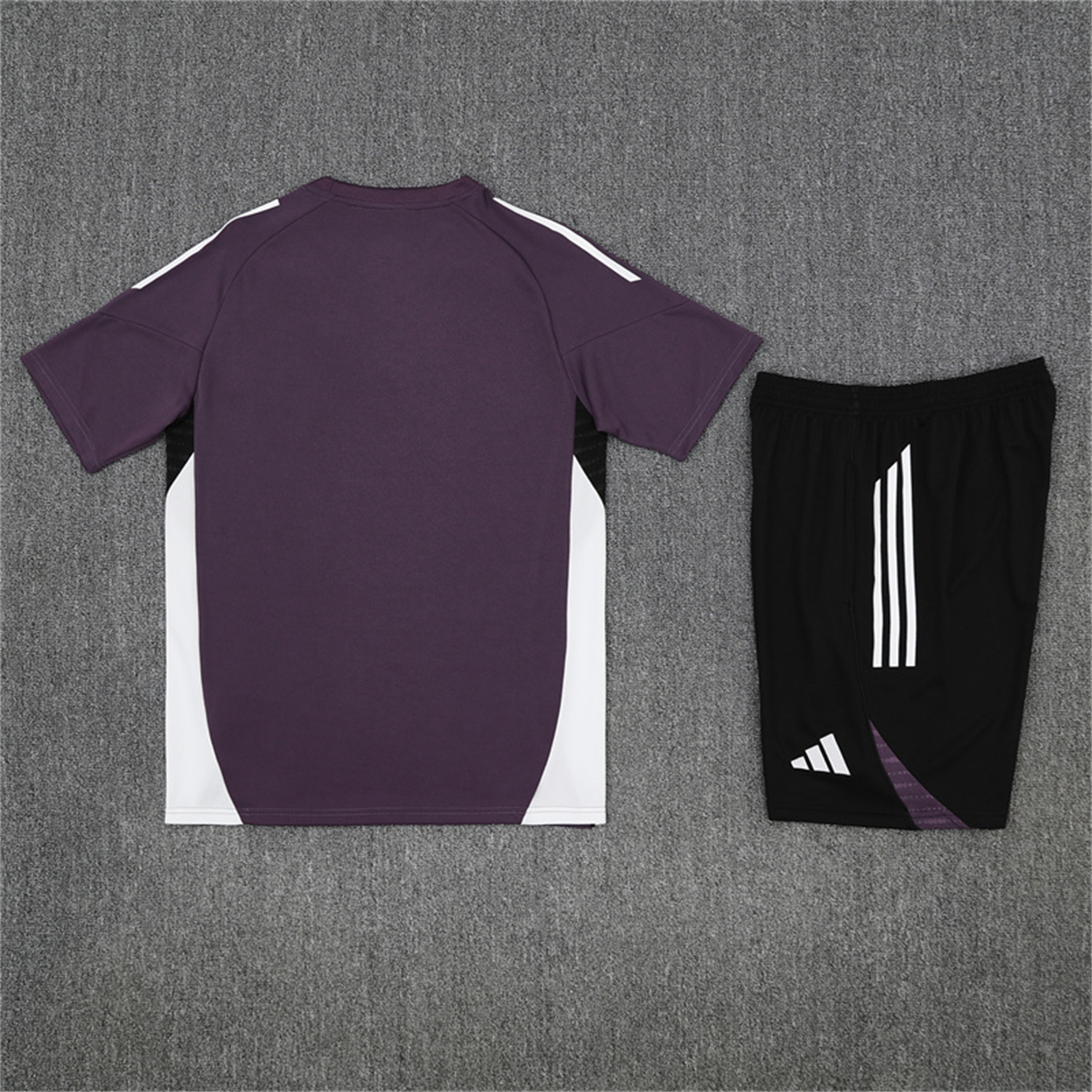 UltraTrikot-Manchester United 25-26 Kids Short-Sleeve Training Set - Purple Top & Black shorts