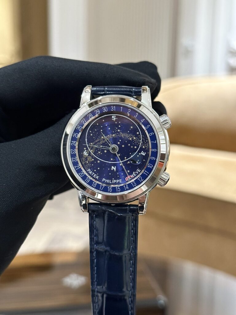 Đồng Hồ Patek Philippe Complications 6102 Replica 11 Màu Xanh Dương 44mm (1)