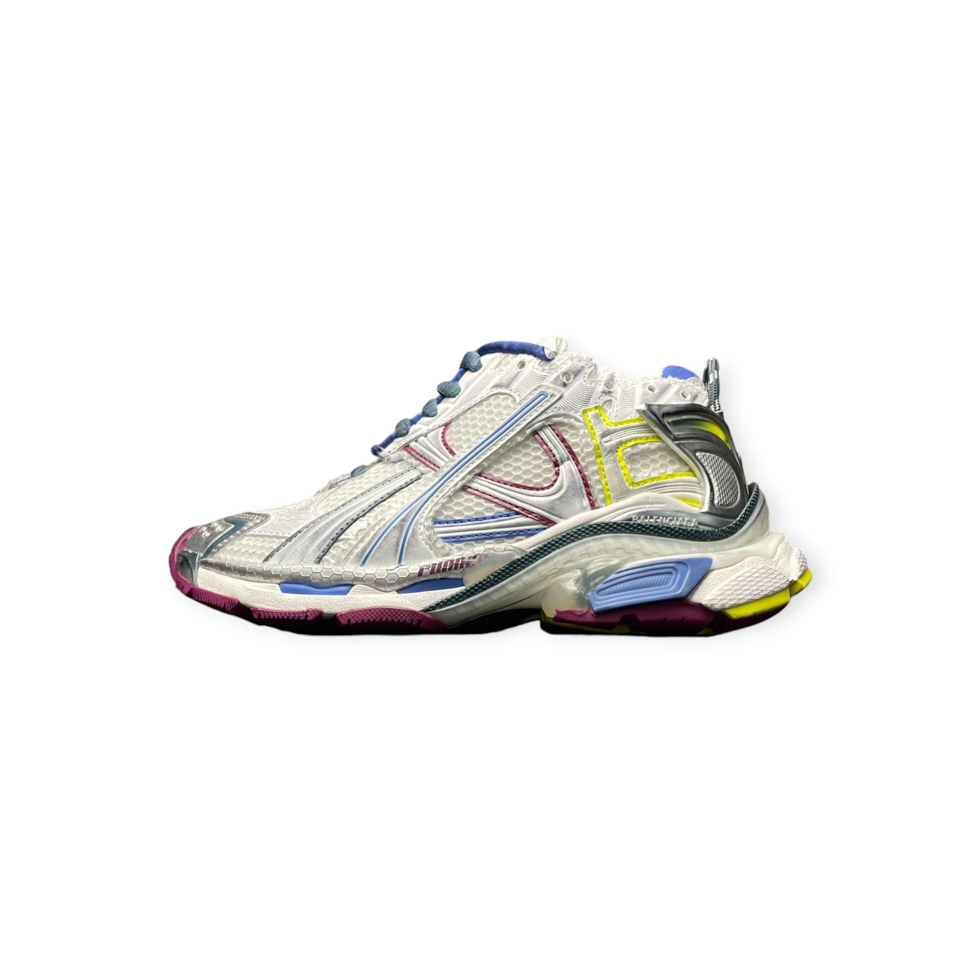 Balenciaga Runner Sneaker In White Blue Purple Yellow、mysite、Cacoeks