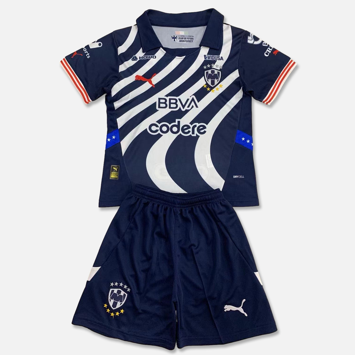 Higojerseys-Rayados Monterrey 24-25 Cup Edition Kids Kit