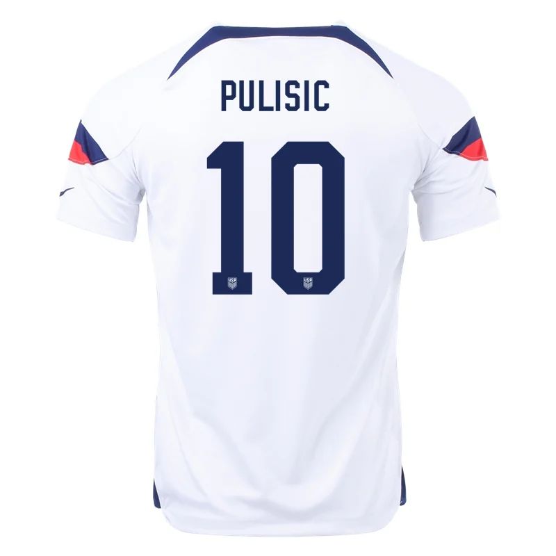 2022 Christian Pulisic #10 USMNT Home Jersey-mysite Custom Football Kit- Nextkits