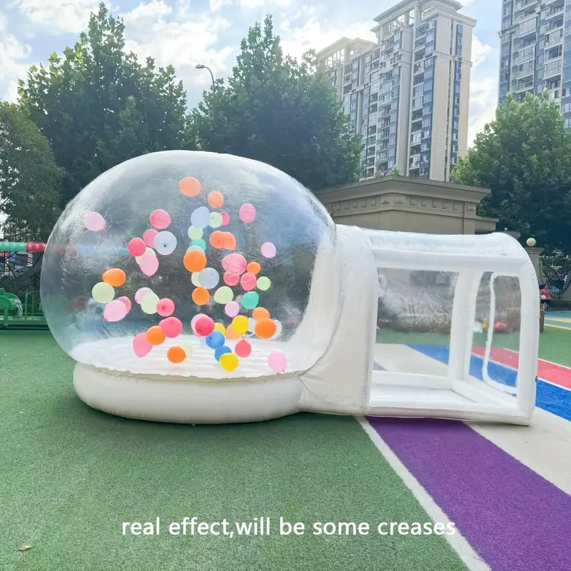 inflatable bubble house   version inflatable bubble tent with thickened base commercial grade pvc bubble house bounce house with blower 10ft for home party malls parks event exhibition details 0