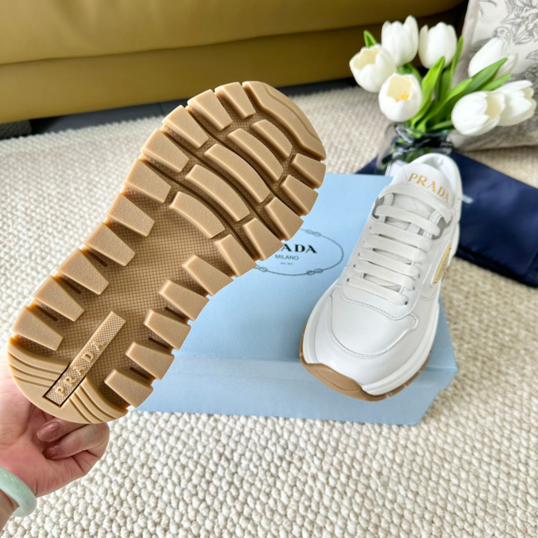 PRA THICK SOLE SNEAKER WHITE CALFSKIN、mysite、Cacoeks