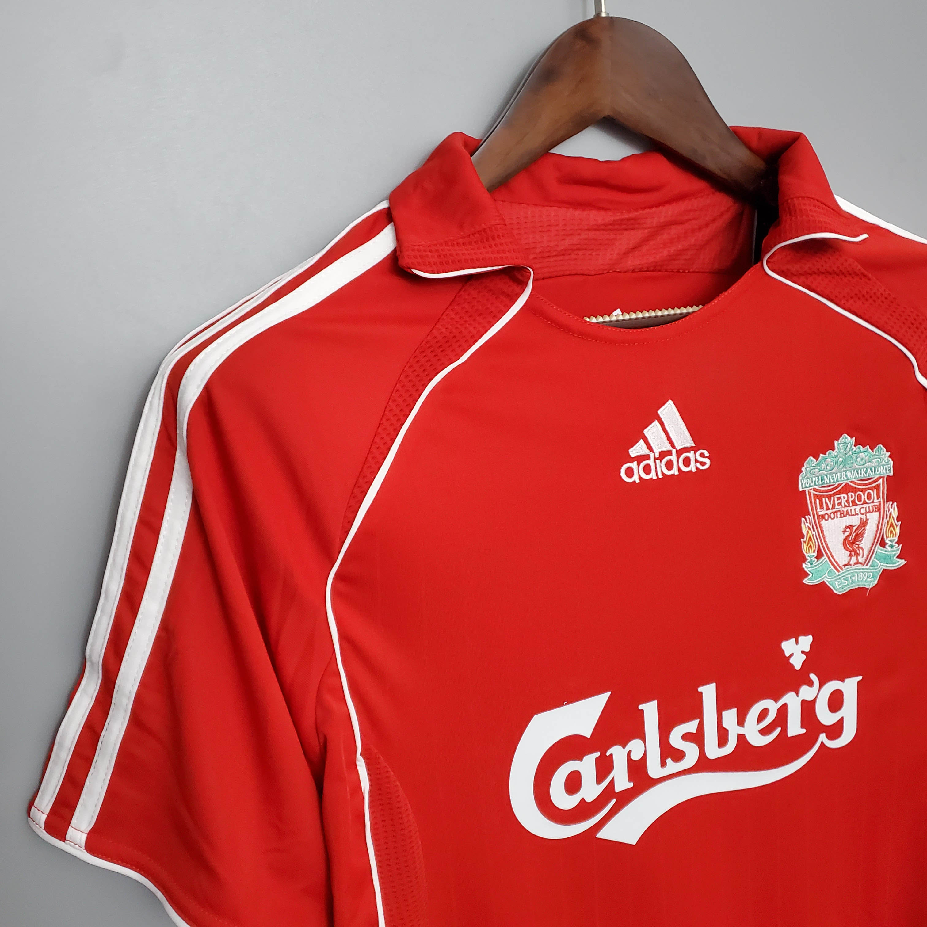 2006/2007 Retro Liverpool Football Shirt Home 1:1 Thai Quality:football jersey mysite: unitedjerseyfootball 邓江浪:football