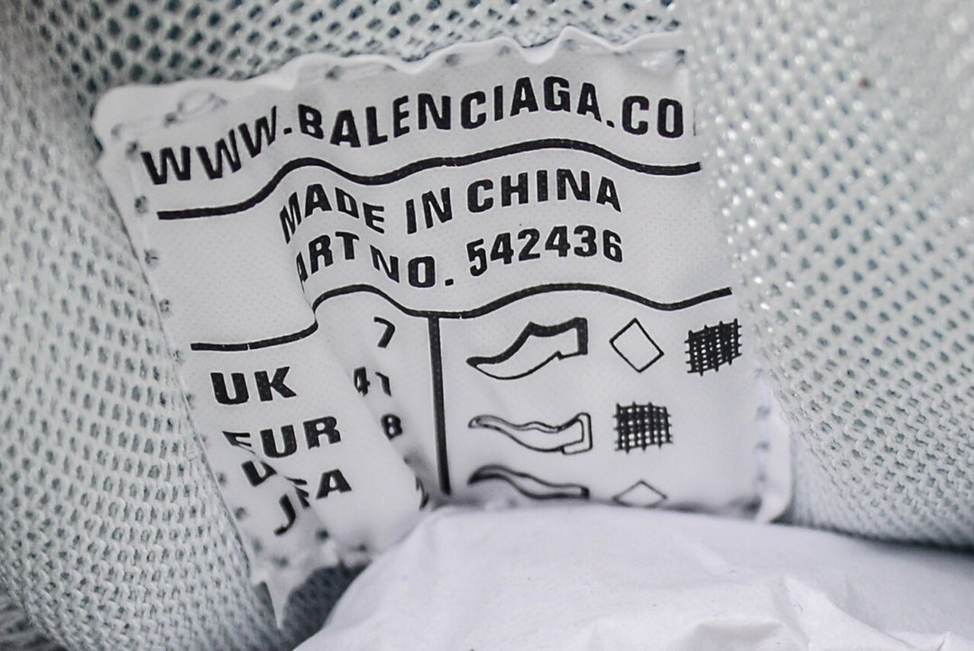 Balenciaga Track Mule in White Light Blue、mysite、Cacoeks