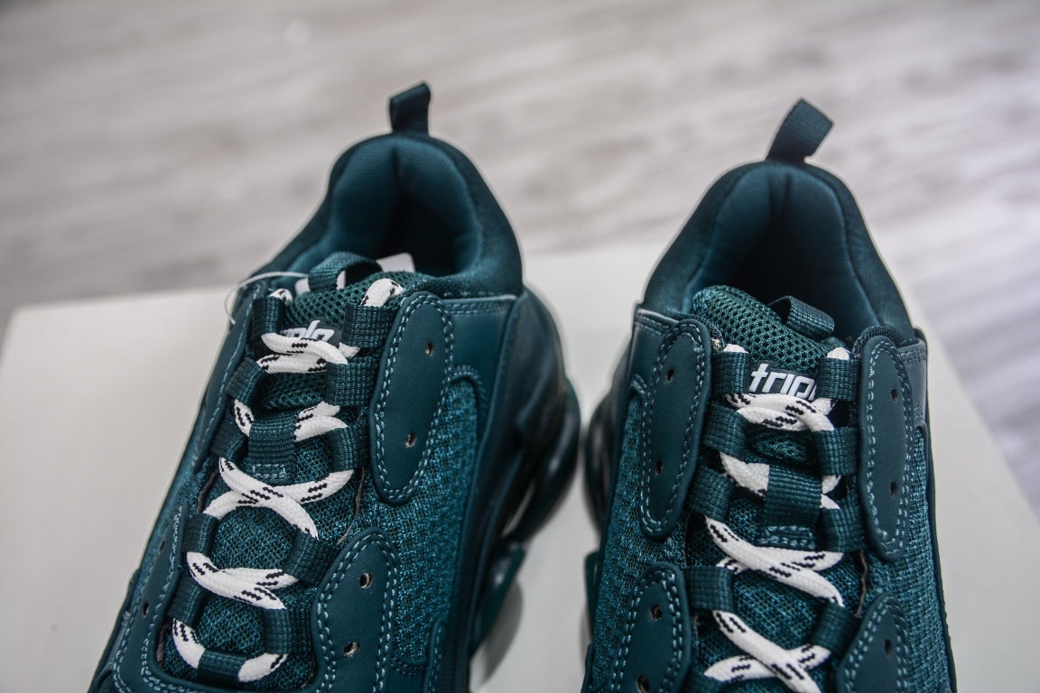 Balenciaga Triple S Sneaker Clear Sole Dark Green、mysite、Cacoeks