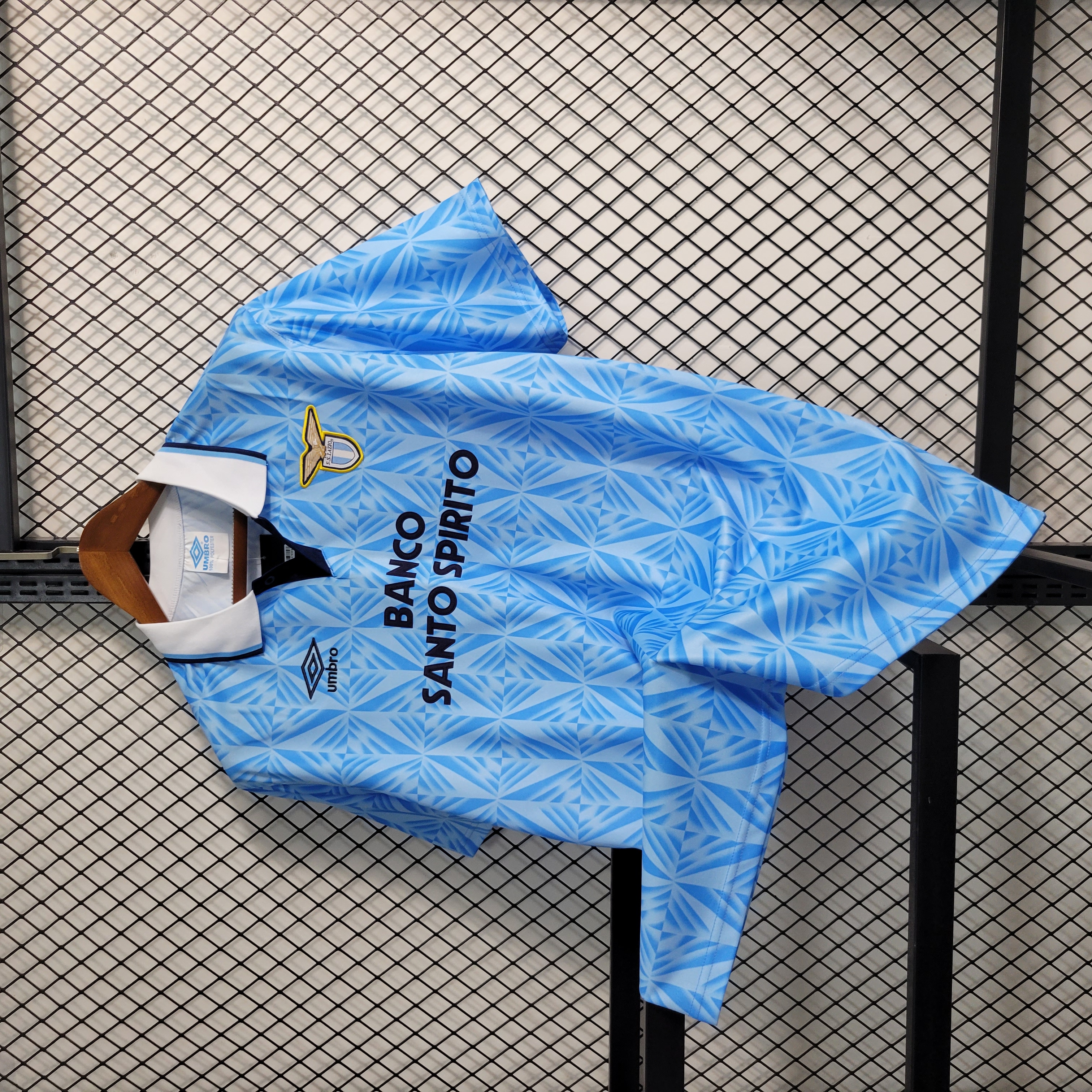 JerseysGala.com | Retro Lazio 91-93 Home Stadium Jersey -Customize Name, Number and Patch | Worldwide Shipping