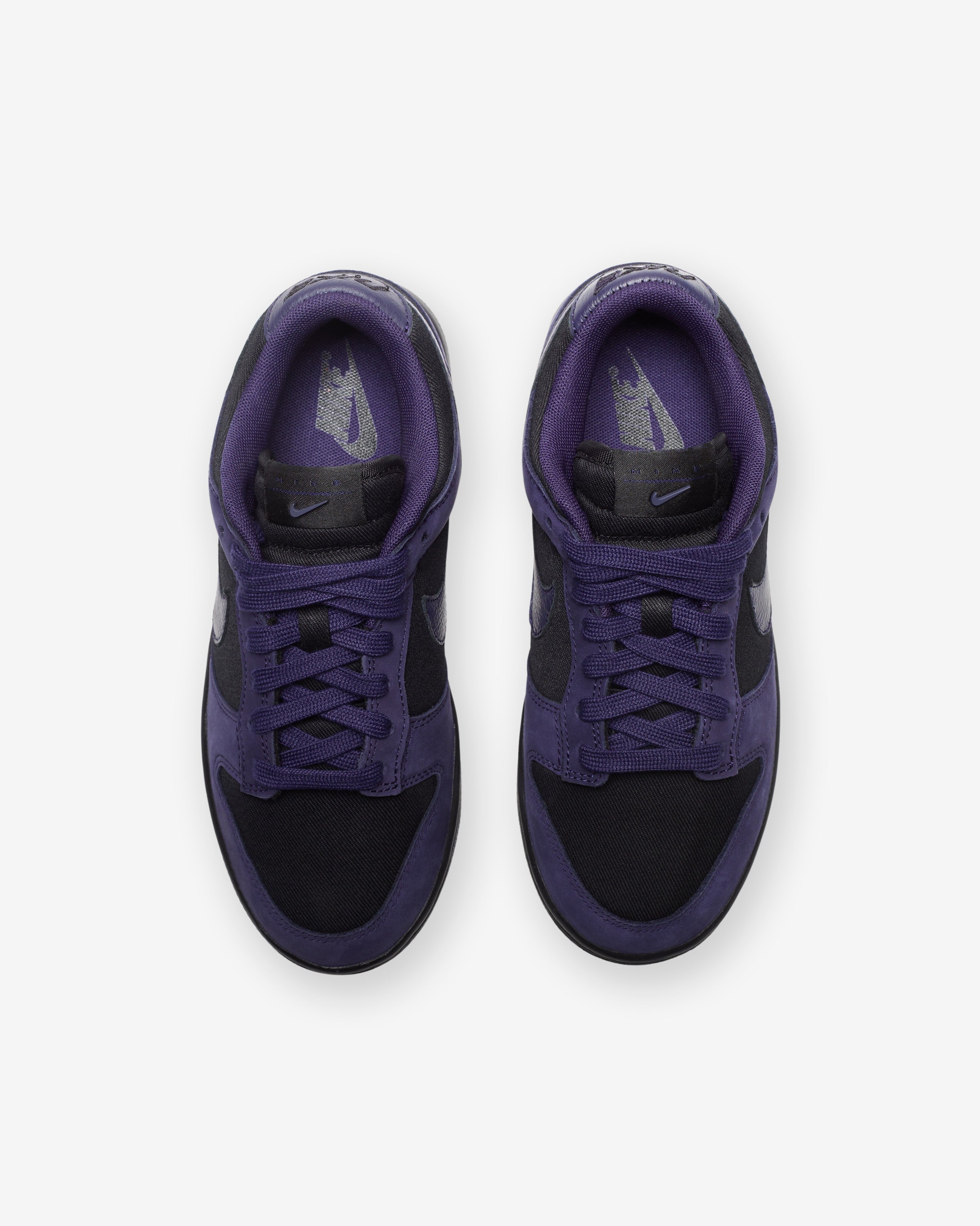 NIKE WOMEN'S NIKE DUNK LOW LX NBHD - BLACK/ PURPLEINK