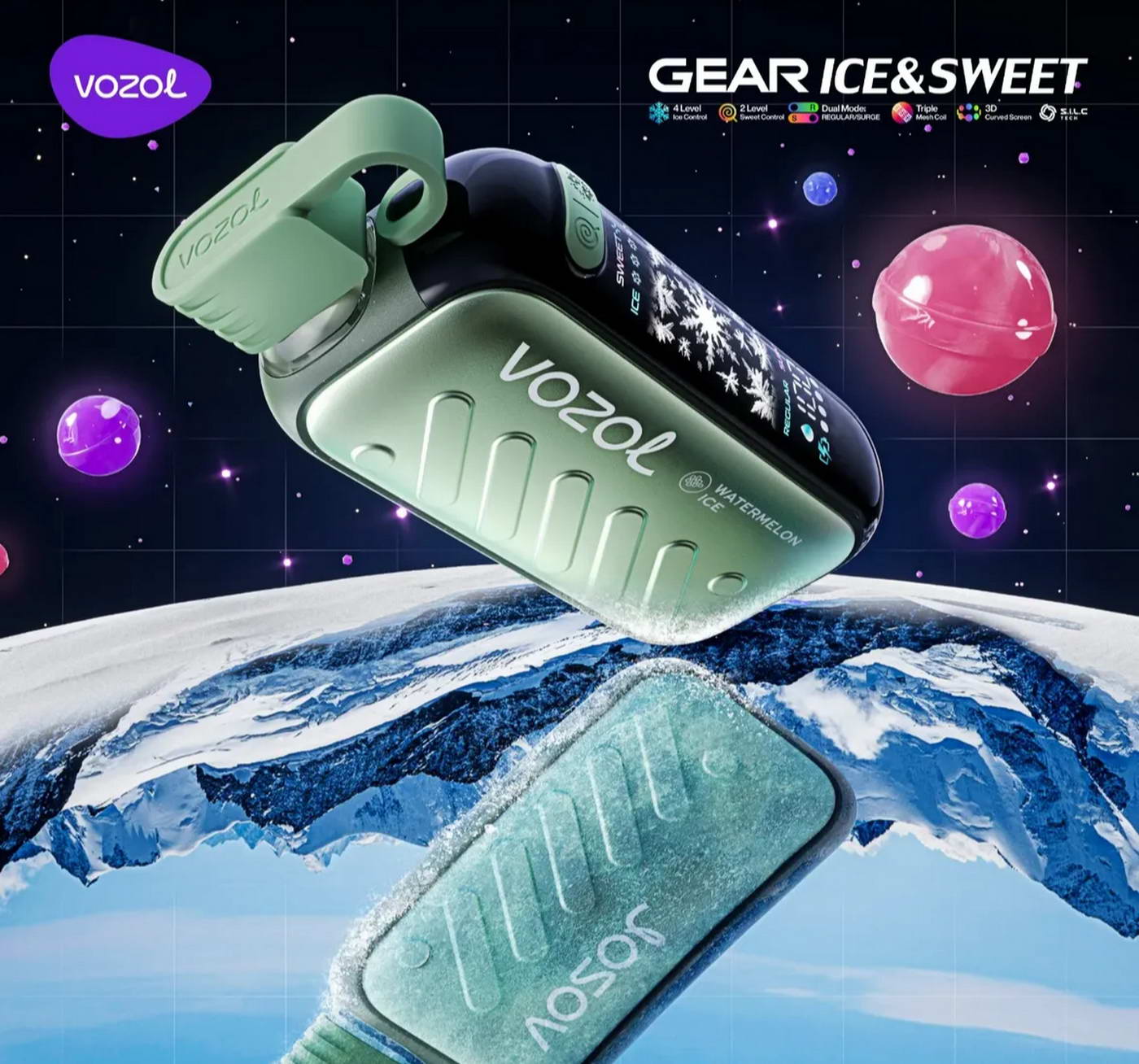 Vozol Gear Ice & Sweet 50K | 1100mAh | Ice Level Adjustment